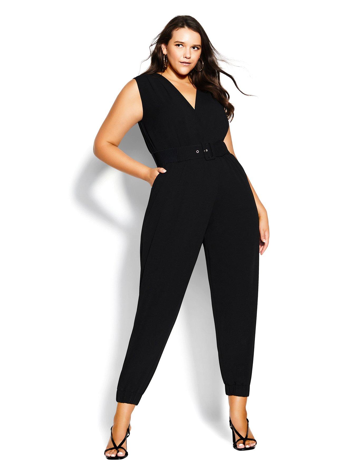 City chic black store jumpsuit