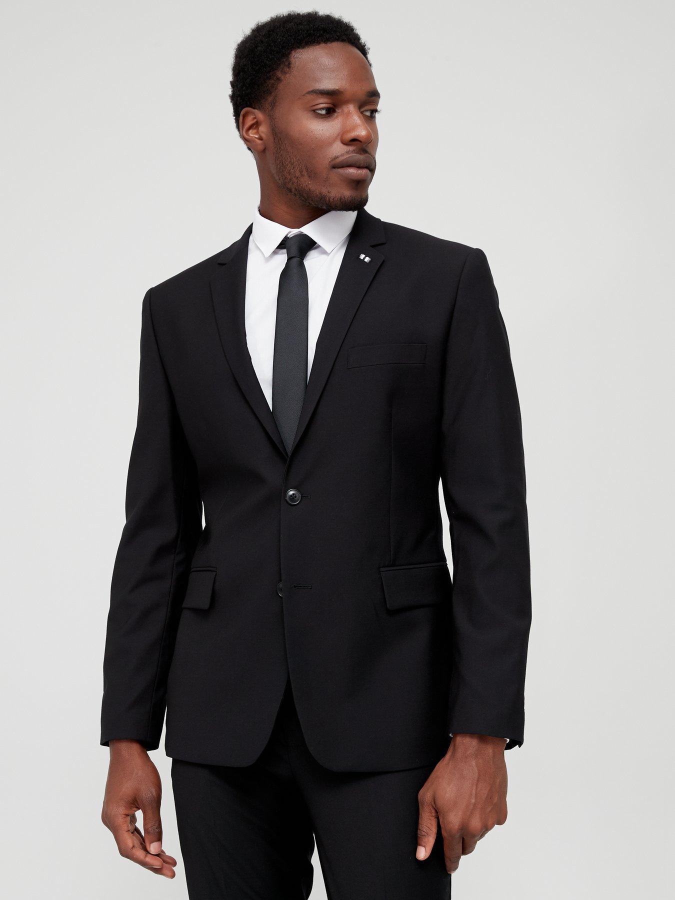 Slim Suit Jacket Black