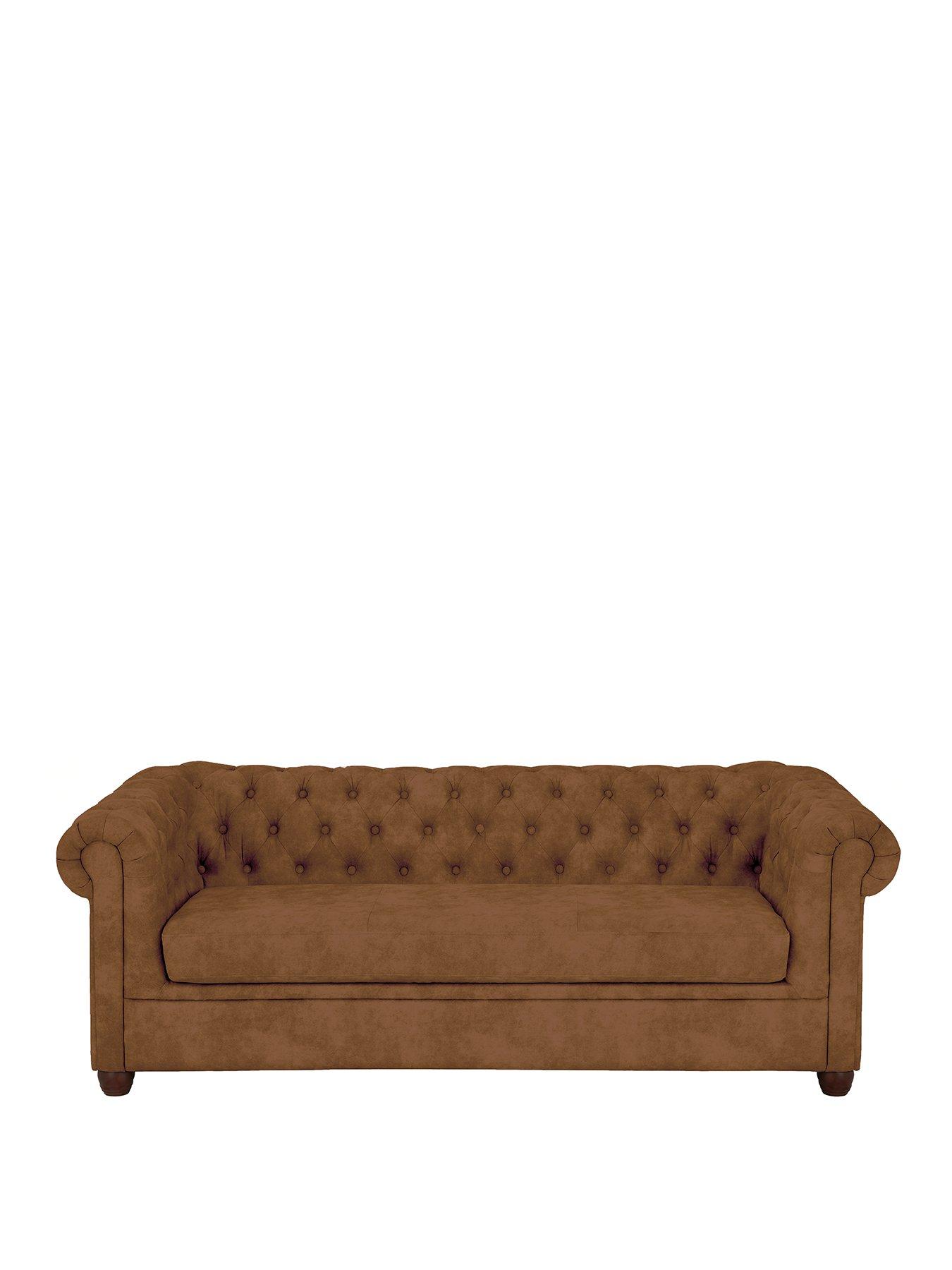 very-home-chesternbspleather-look-3-seater-sofa-chocolatenbsp--fscreg-certifiedstillFront