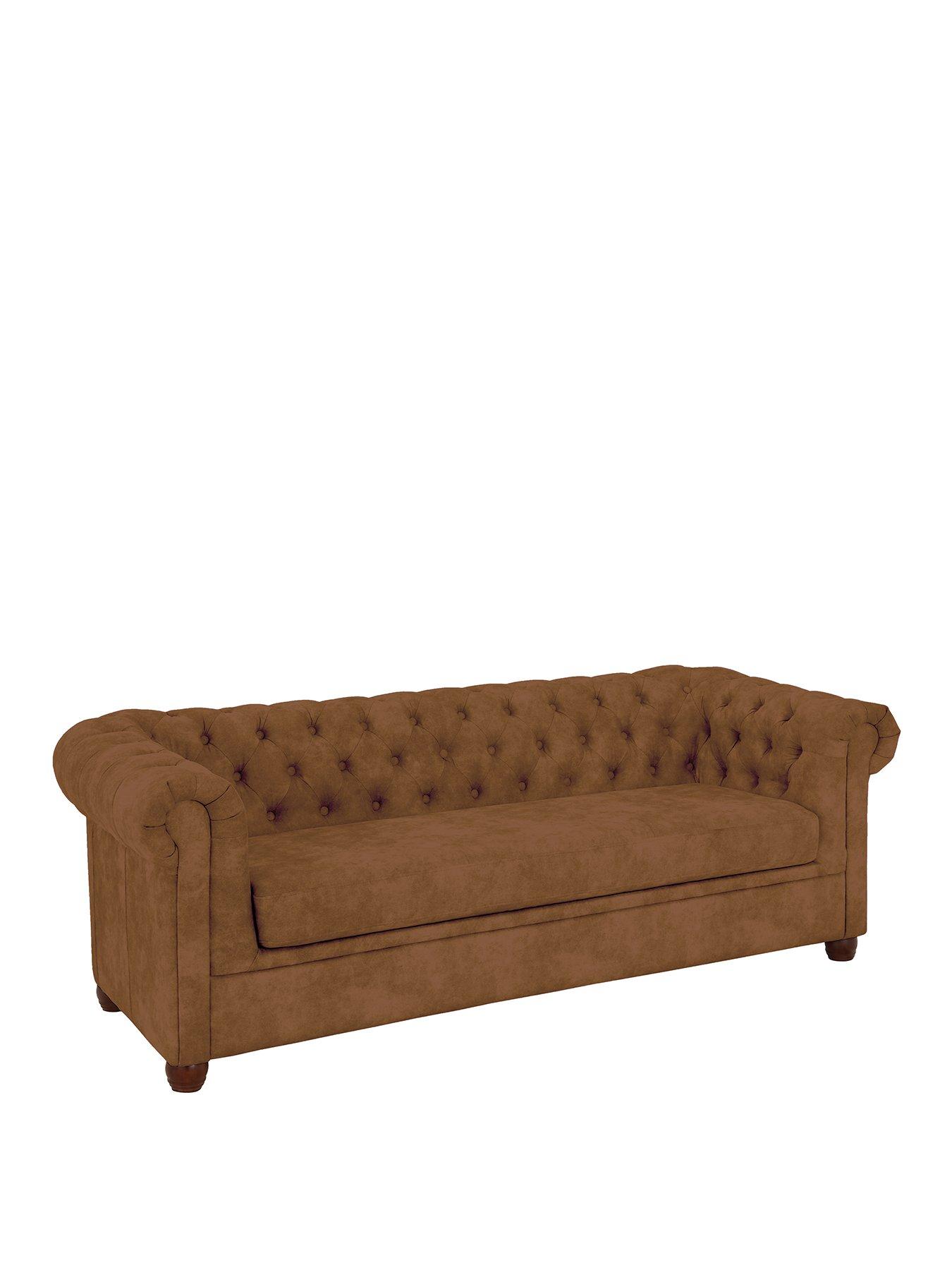 very-home-chesternbspleather-look-3-seater-sofa-chocolatenbsp--fscreg-certifiedback