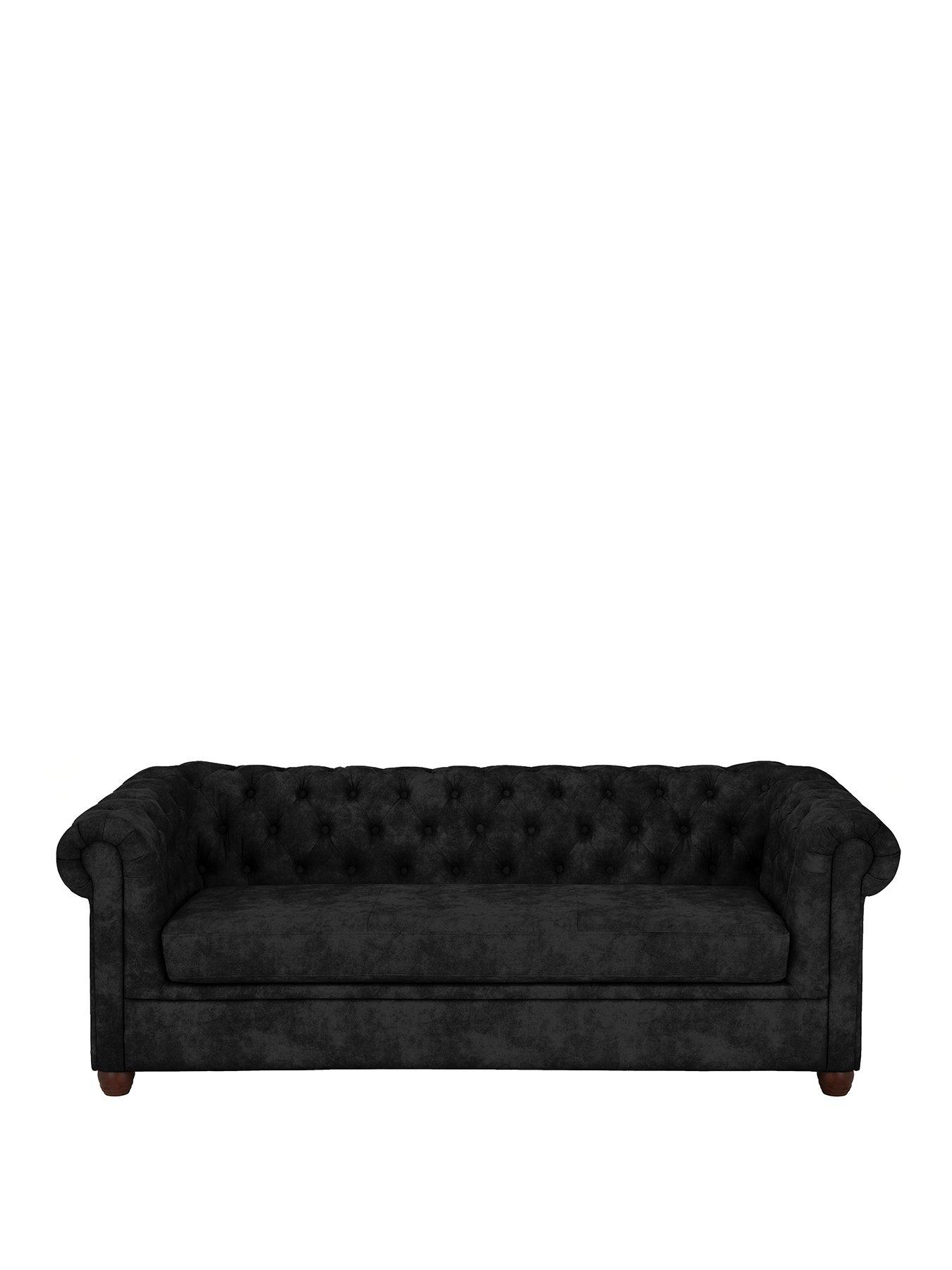 very-home-chester-chesterfieldnbspleather-looknbsp3-seater-sofa-blacknbsp--fscreg-certifiedstillFront