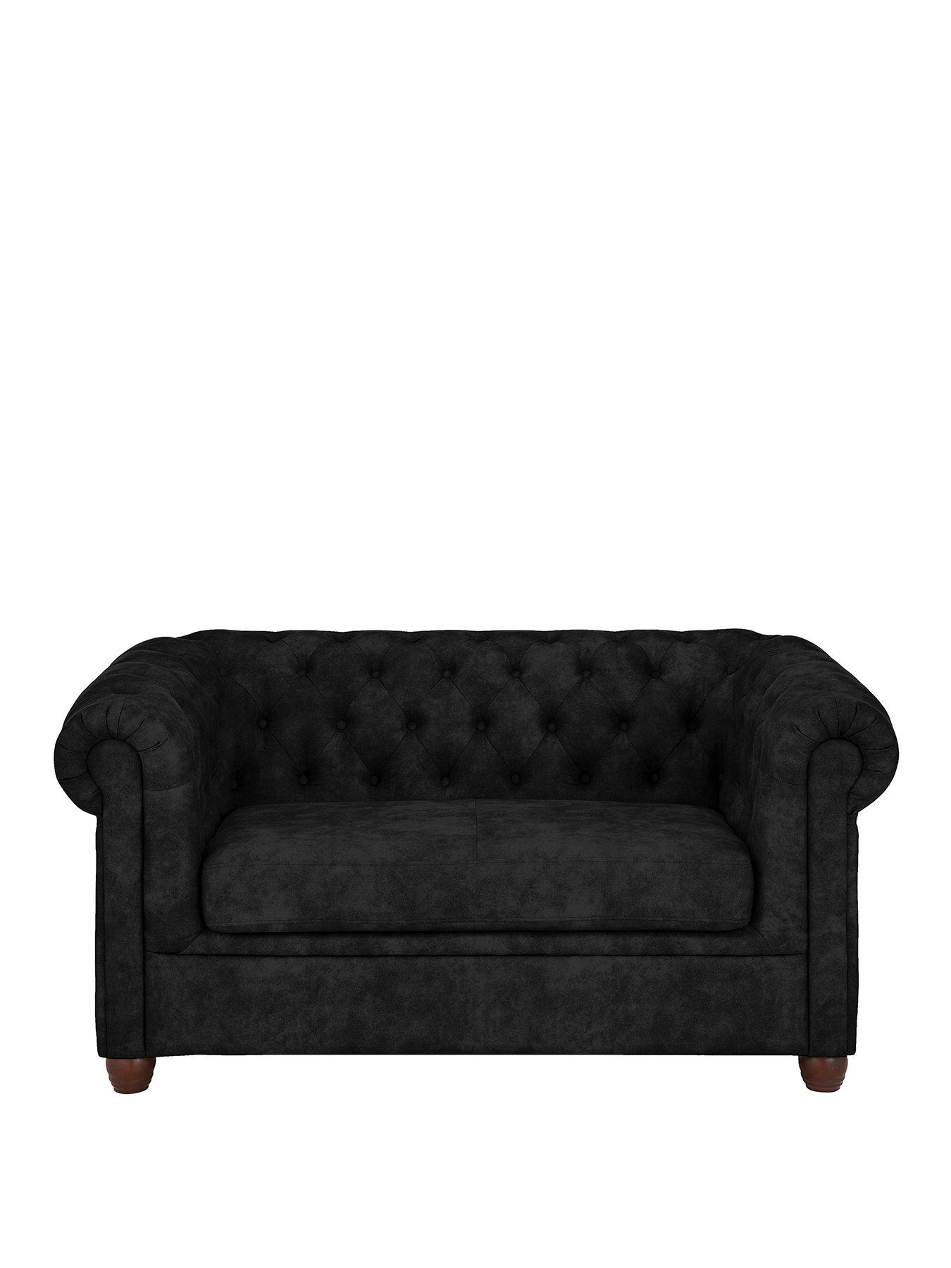 very-home-chester-chesterfieldnbspleather-look-2-seater-sofa-blacknbsp--fscreg-certifiedstillFront