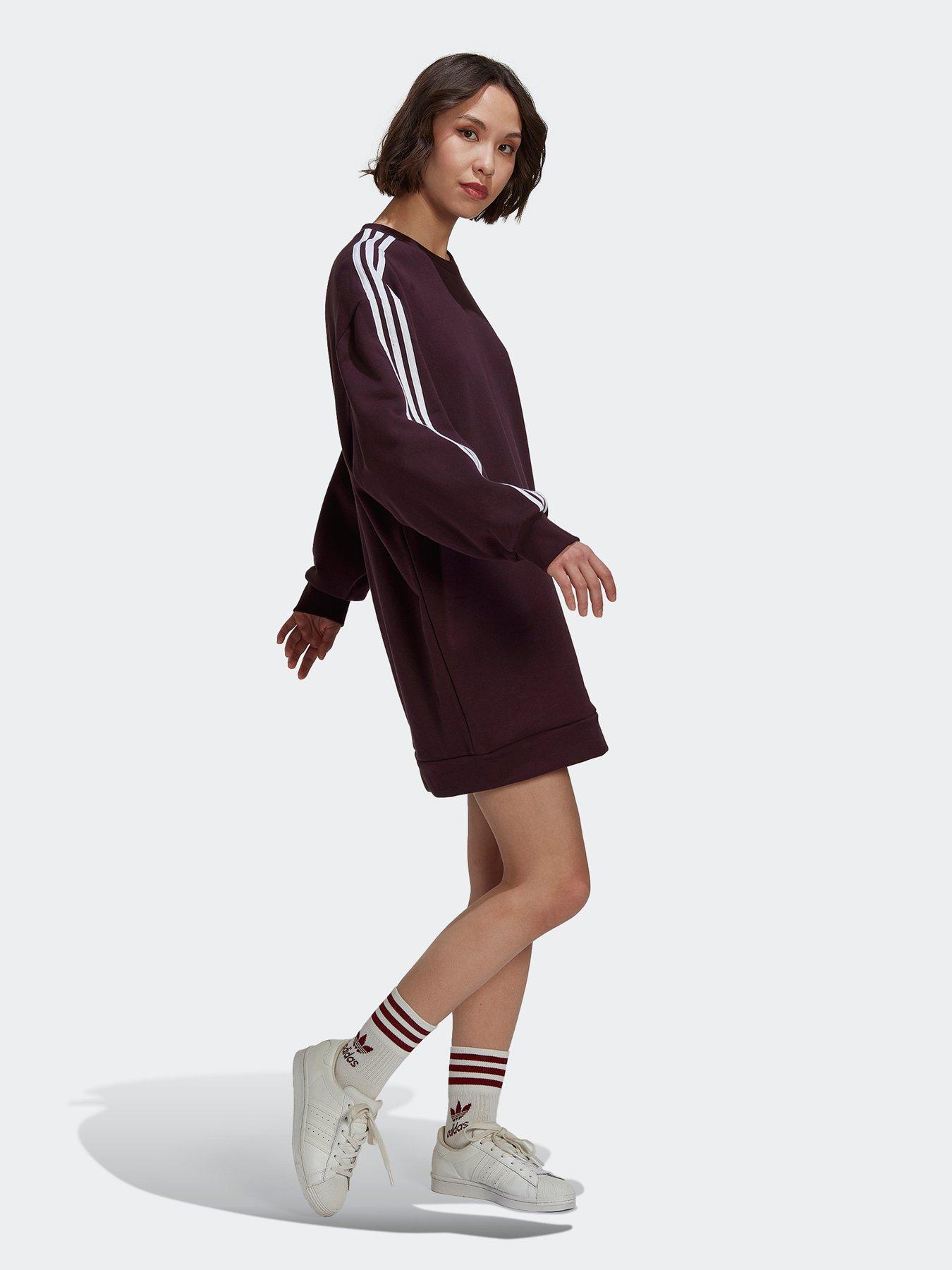 Adidas long hotsell sweatshirt dress