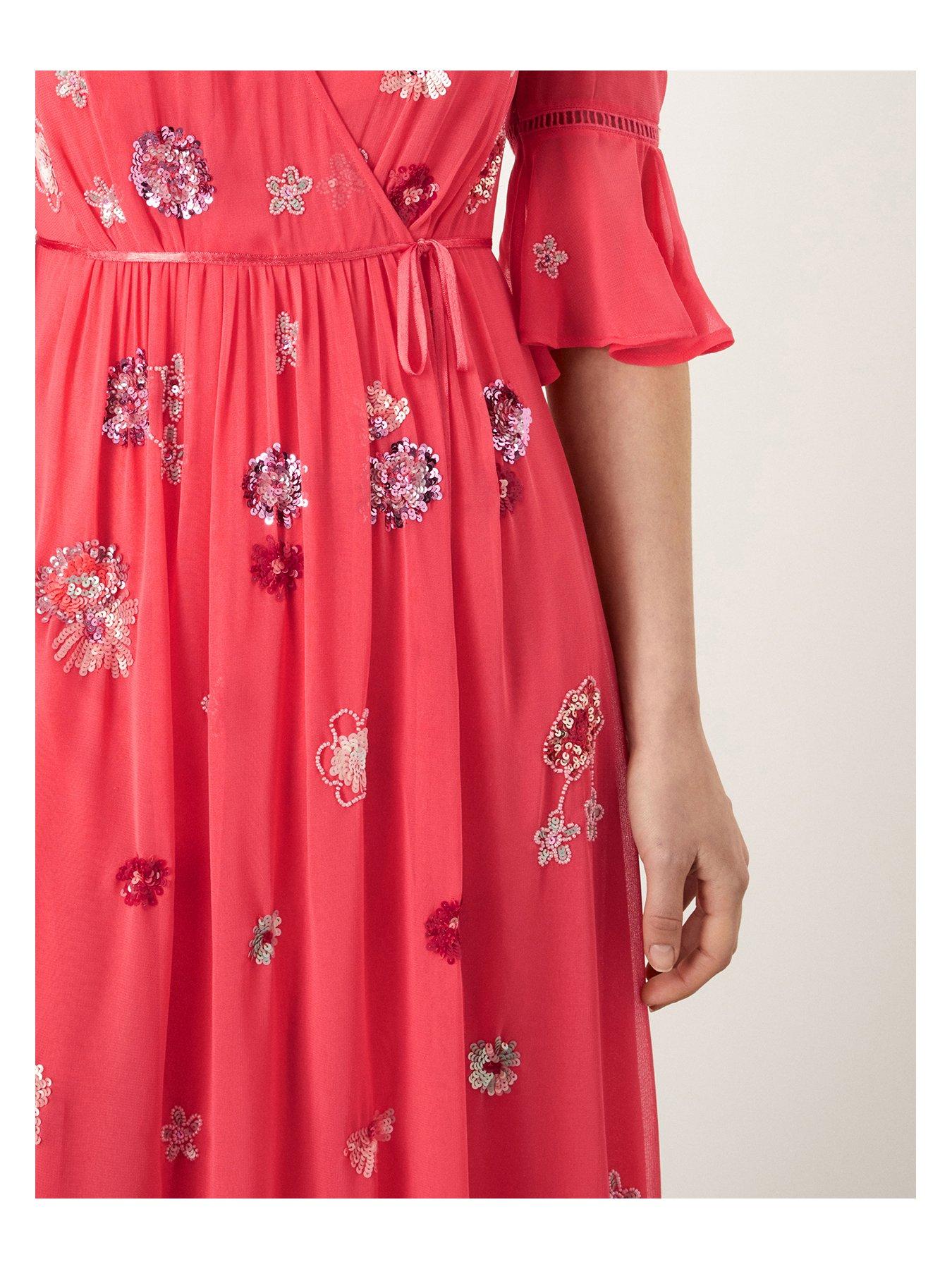 Monsoon hotsell peach dress