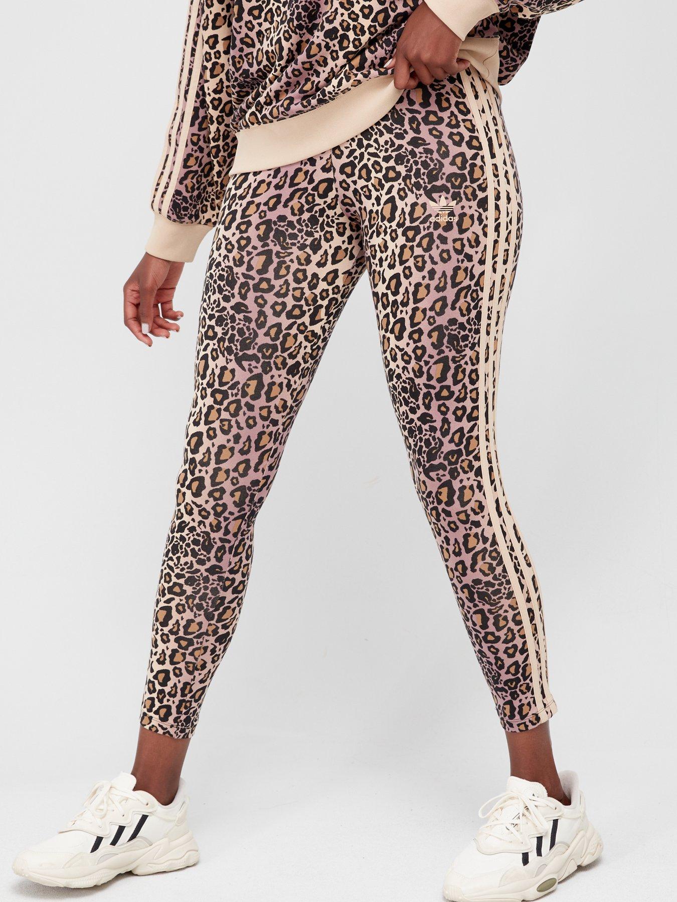 Adidas shop leopard tights