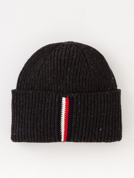 tommy-hilfiger-tommy-hilfiger-1985-knitted-beanie-hat-black