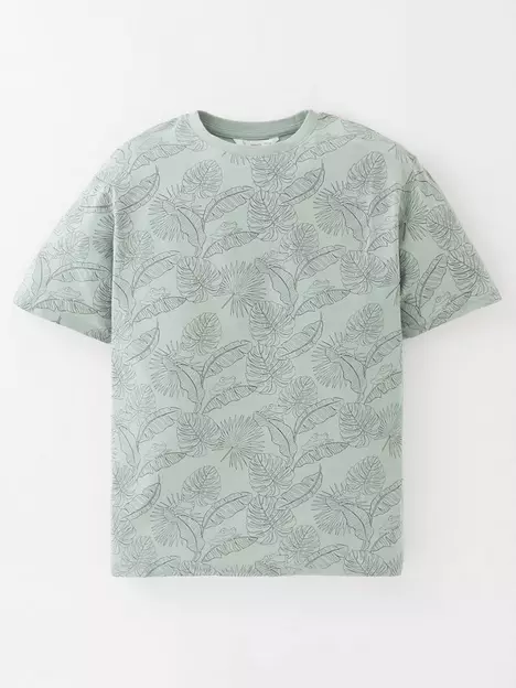 prod1091674770: Mango Boys Leaf Print Tshirt