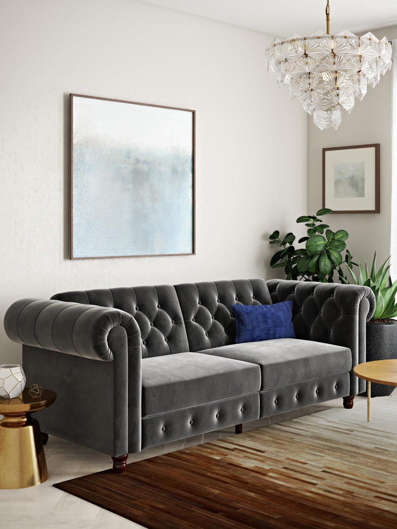 Dorel Home Felix Chesterfield Sofa Bed