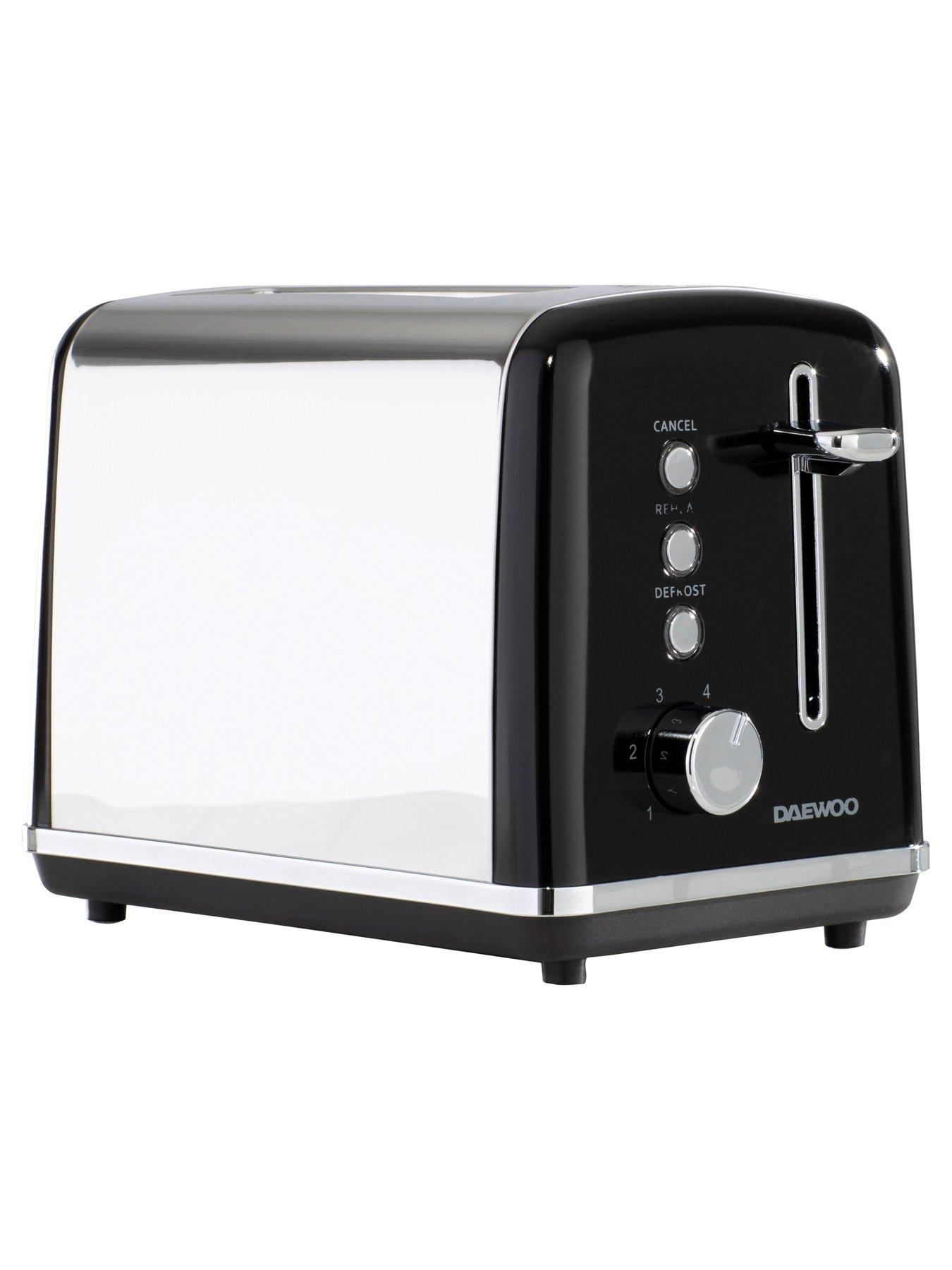 Image 4 of 7 of Daewoo Kensington Jug Kettle, 2 Slice Toaster &amp; Microwave Triple Pack Black