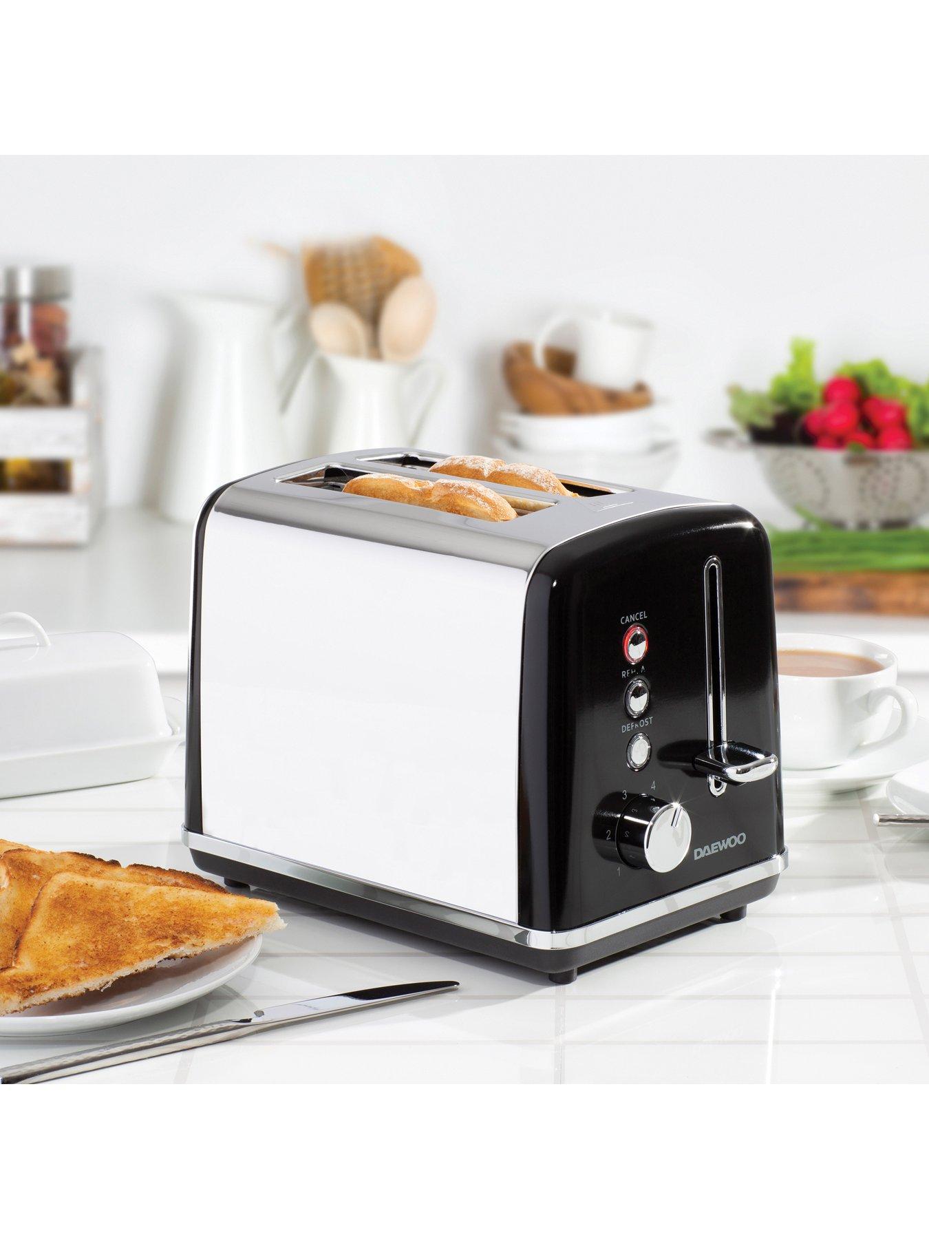 Image 5 of 7 of Daewoo Kensington Jug Kettle, 2 Slice Toaster &amp; Microwave Triple Pack Black