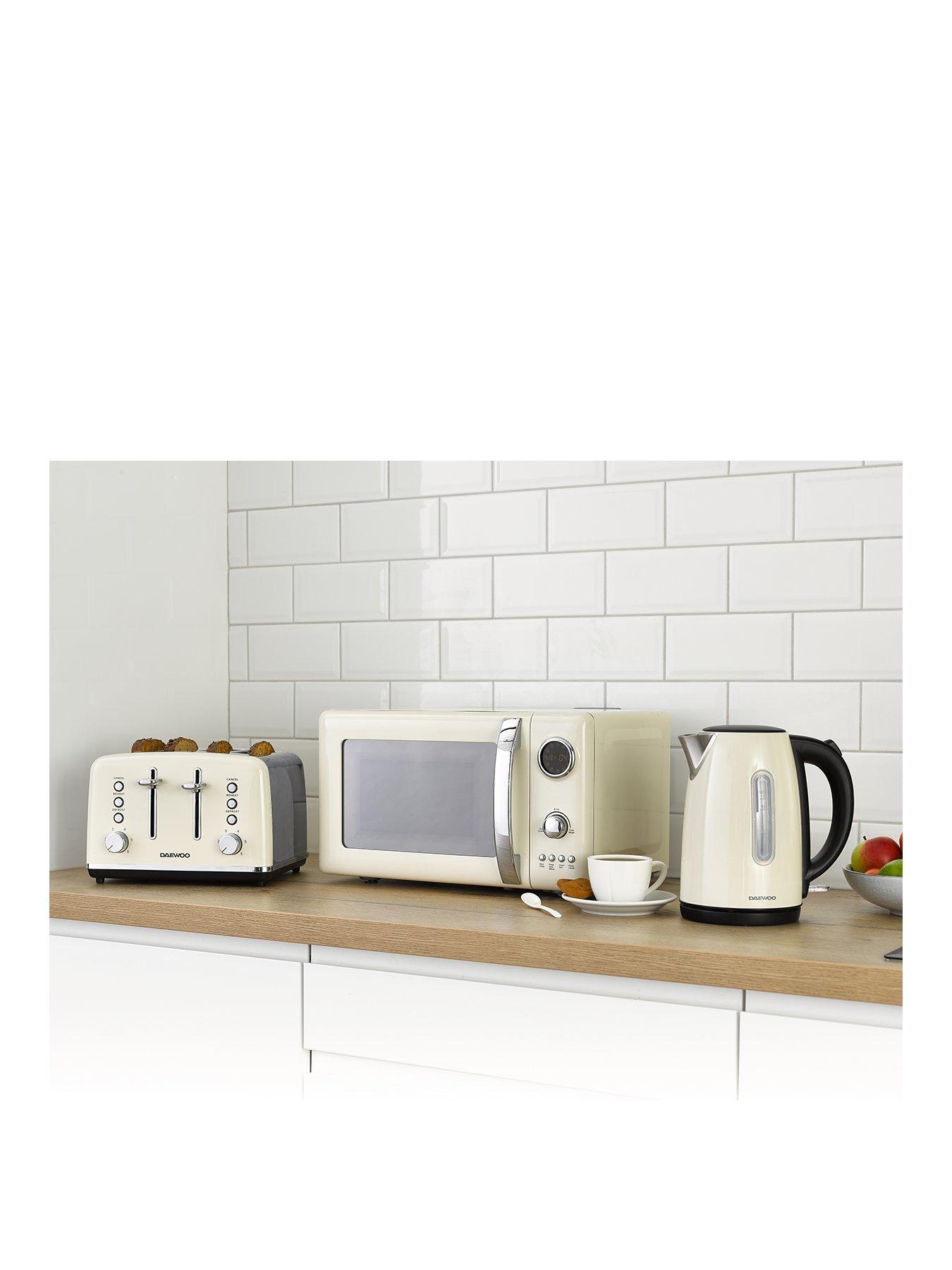 Daewoo Daewoo Kensington Cream Triple Pack- Microwave, Kettle and