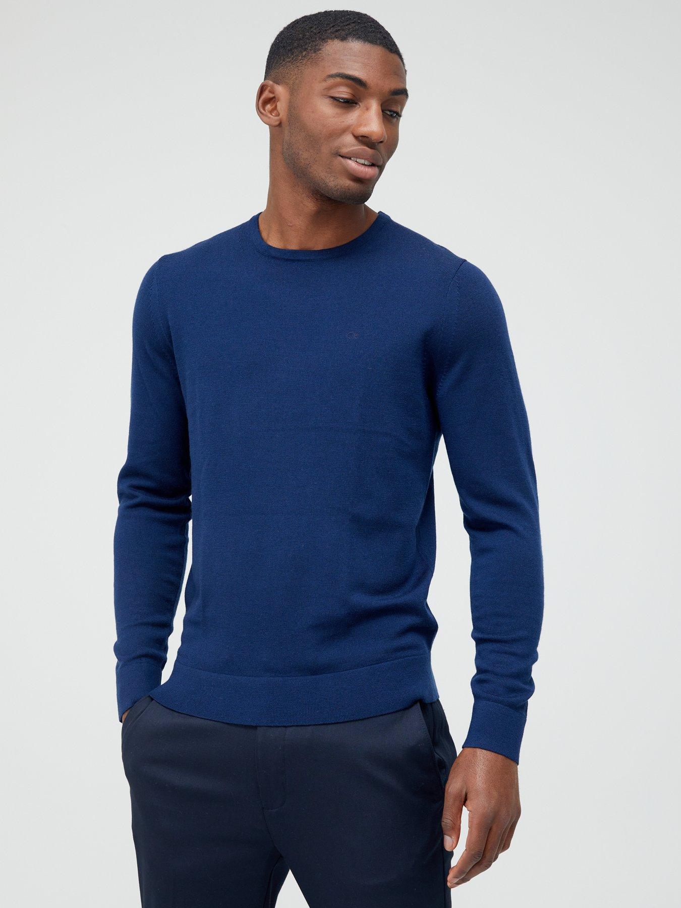 Calvin klein navy on sale jumper