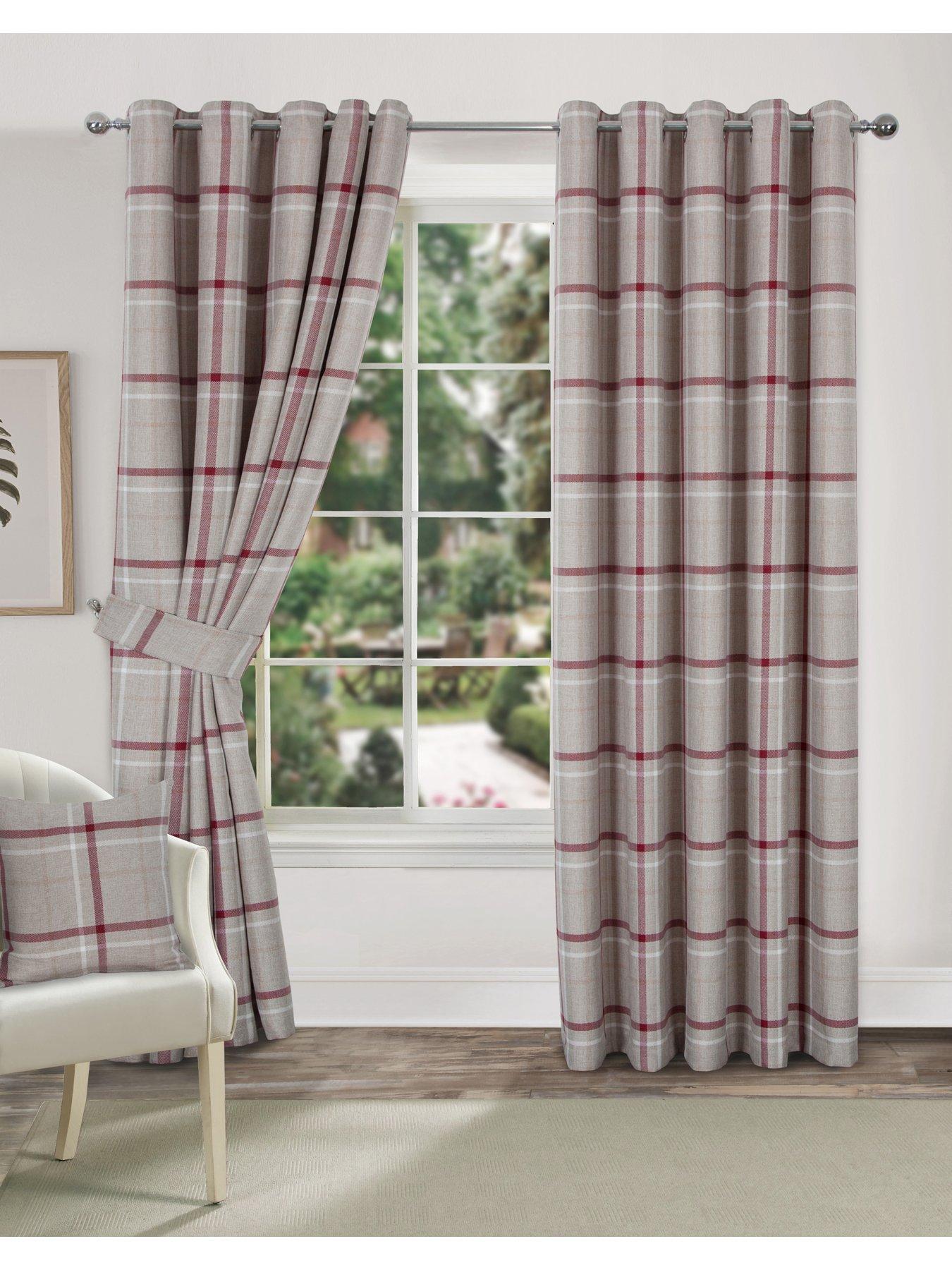 Very Home Thermal Velour Eyelet Lined Curtains