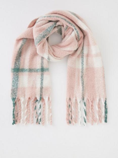 v-by-very-knitted-check-scarf-pink