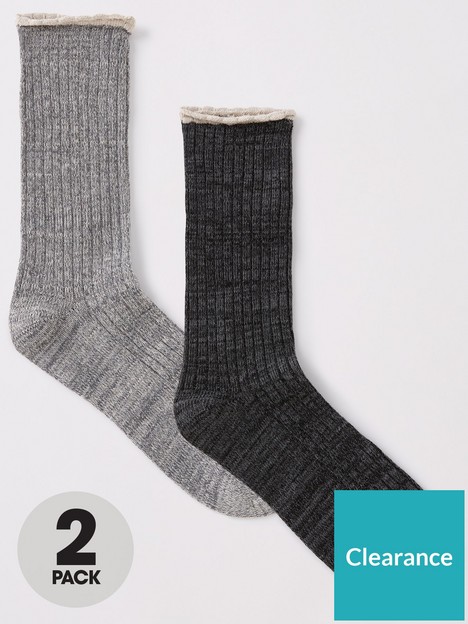 everyday-casual-rib-lounge-sock-2-packnbsp--grey