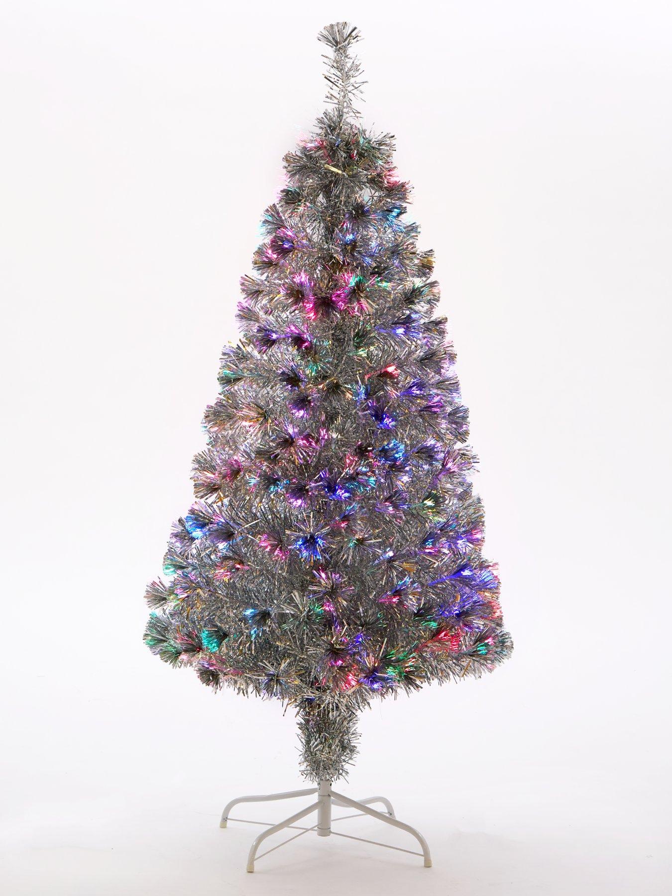 very-home-silver-fibre-optic-christmas-tree-ndash-5-ftstillFront