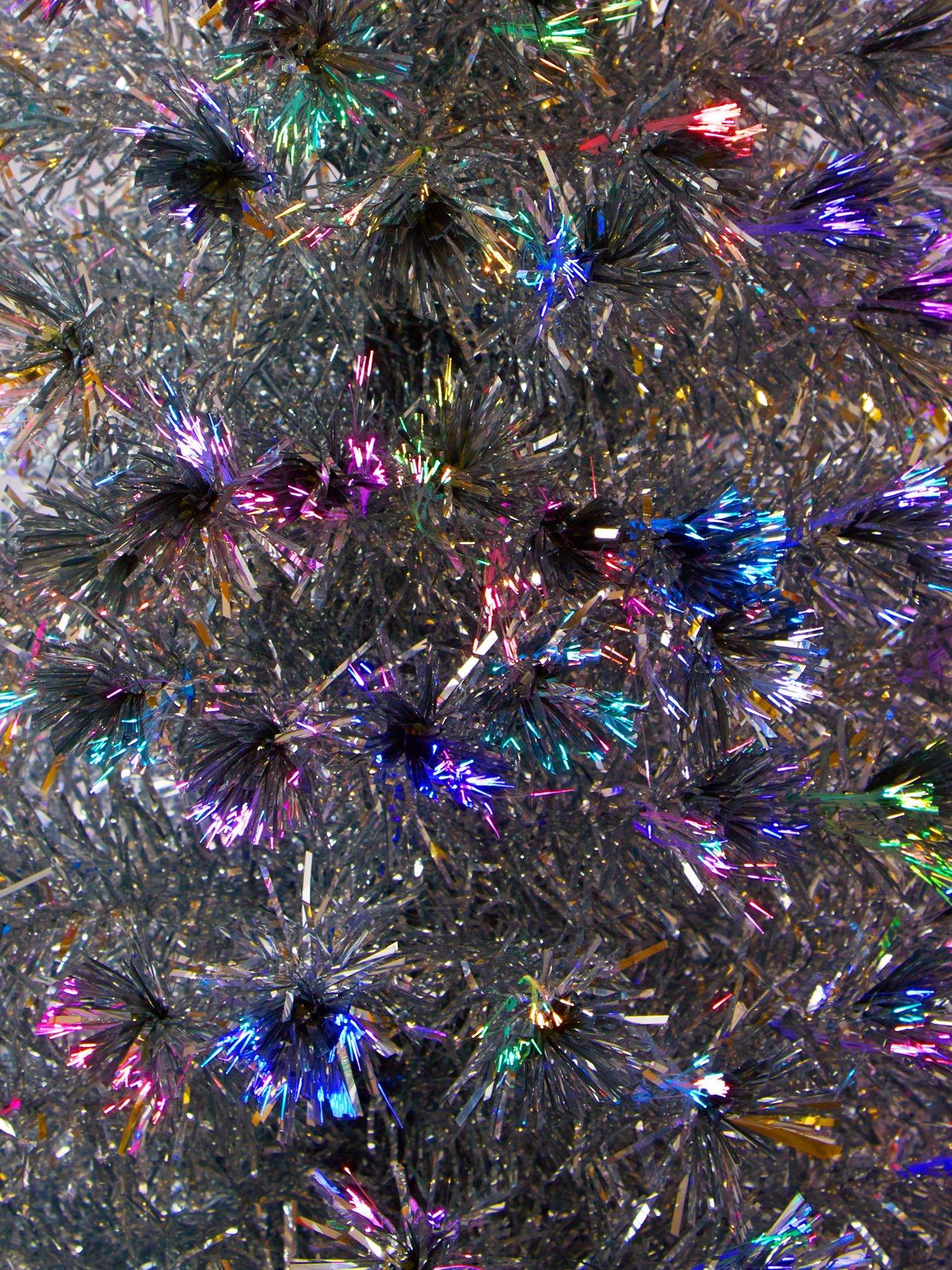 very-home-silver-fibre-optic-christmas-tree-ndash-5-ftoutfit