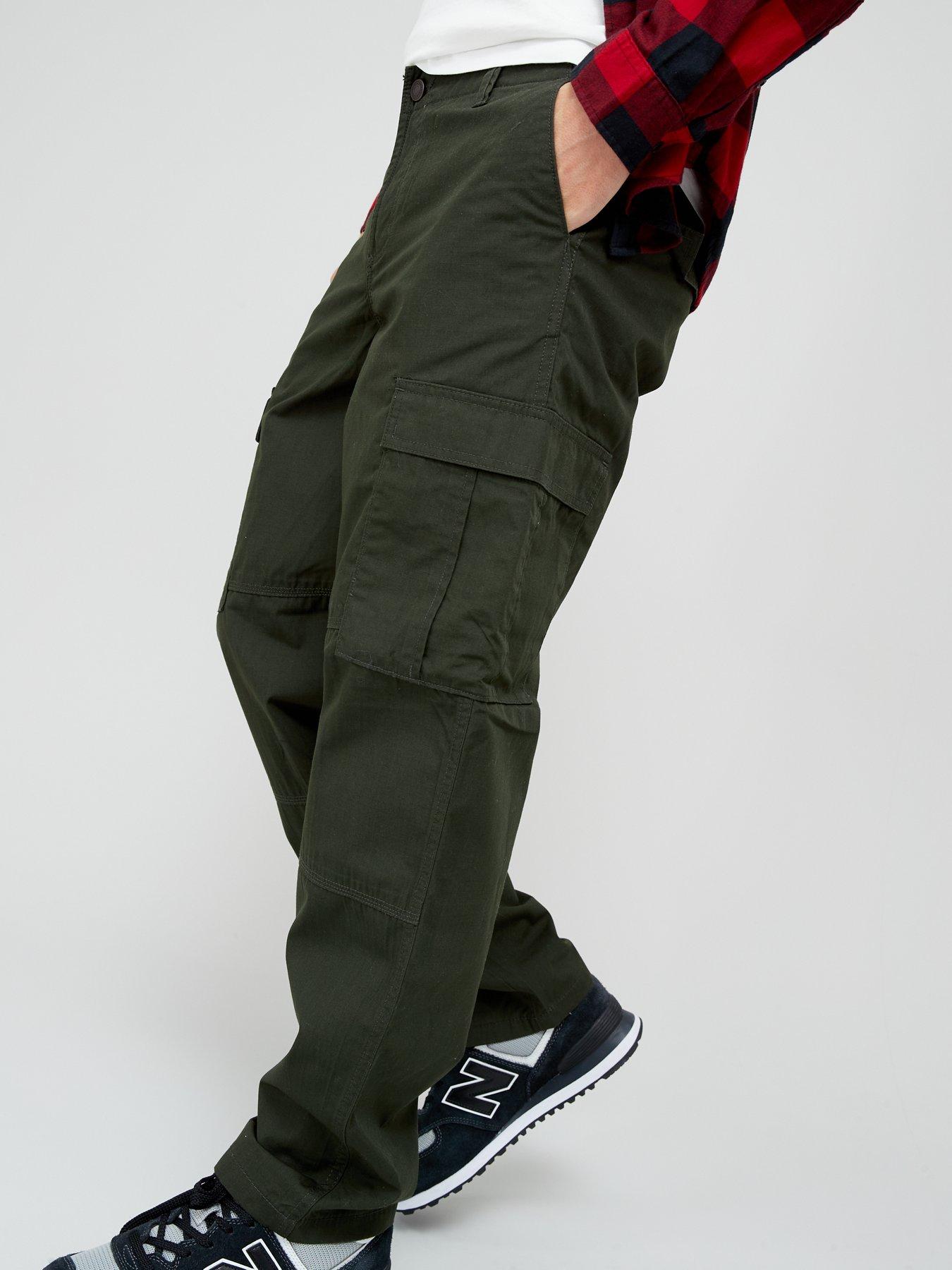 jack-jones-bill-straight-fit-cargo-trousers-greenoutfit