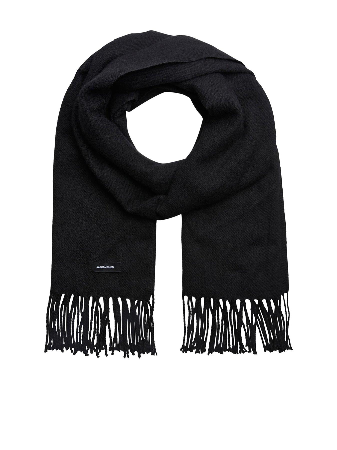 Image 1 of 3 of Jack & Jones Woven Scarf - Black