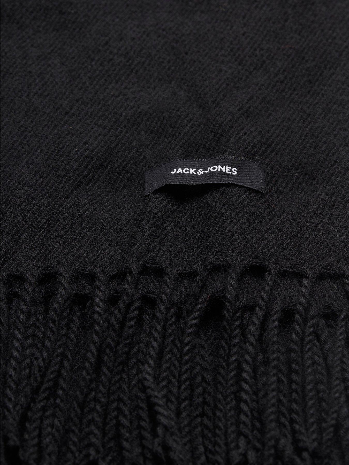 Image 3 of 3 of Jack & Jones Woven Scarf - Black