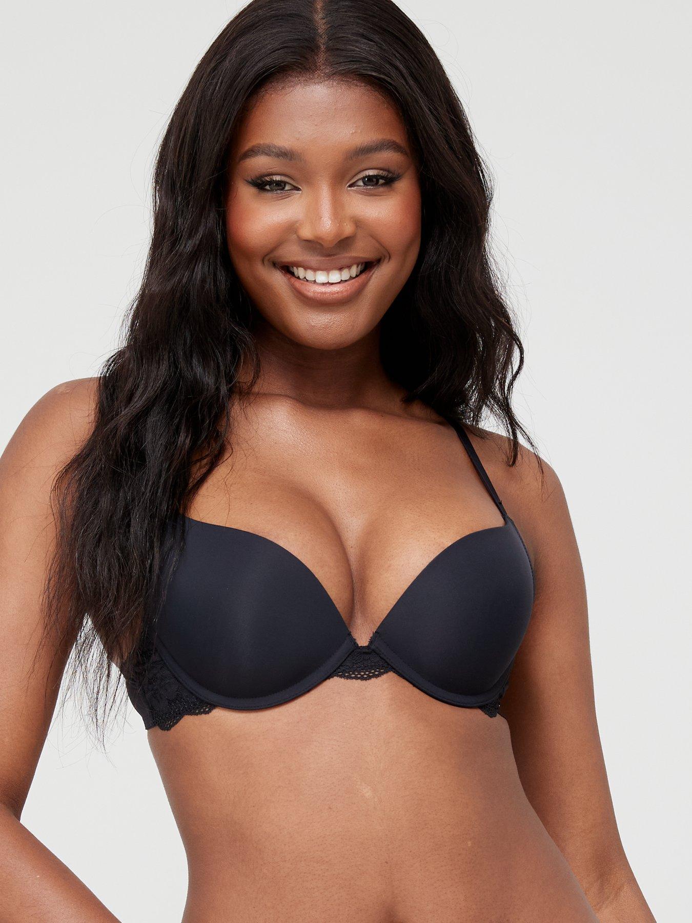 Curvy Kate Boost Me Up padded push up bra in black