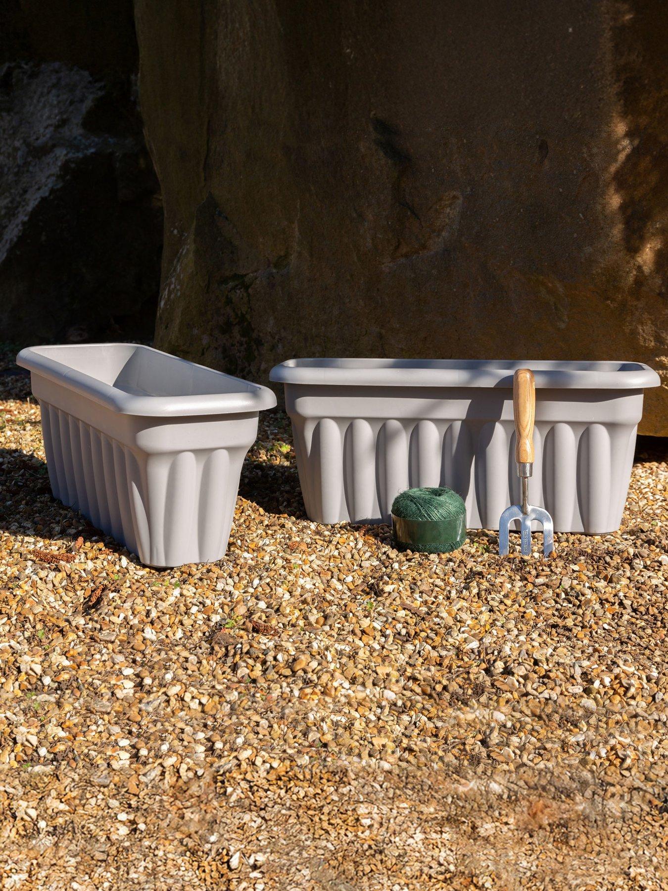 Wham Set Of 2 Vista 60Cm Trough Upcycle in Grey