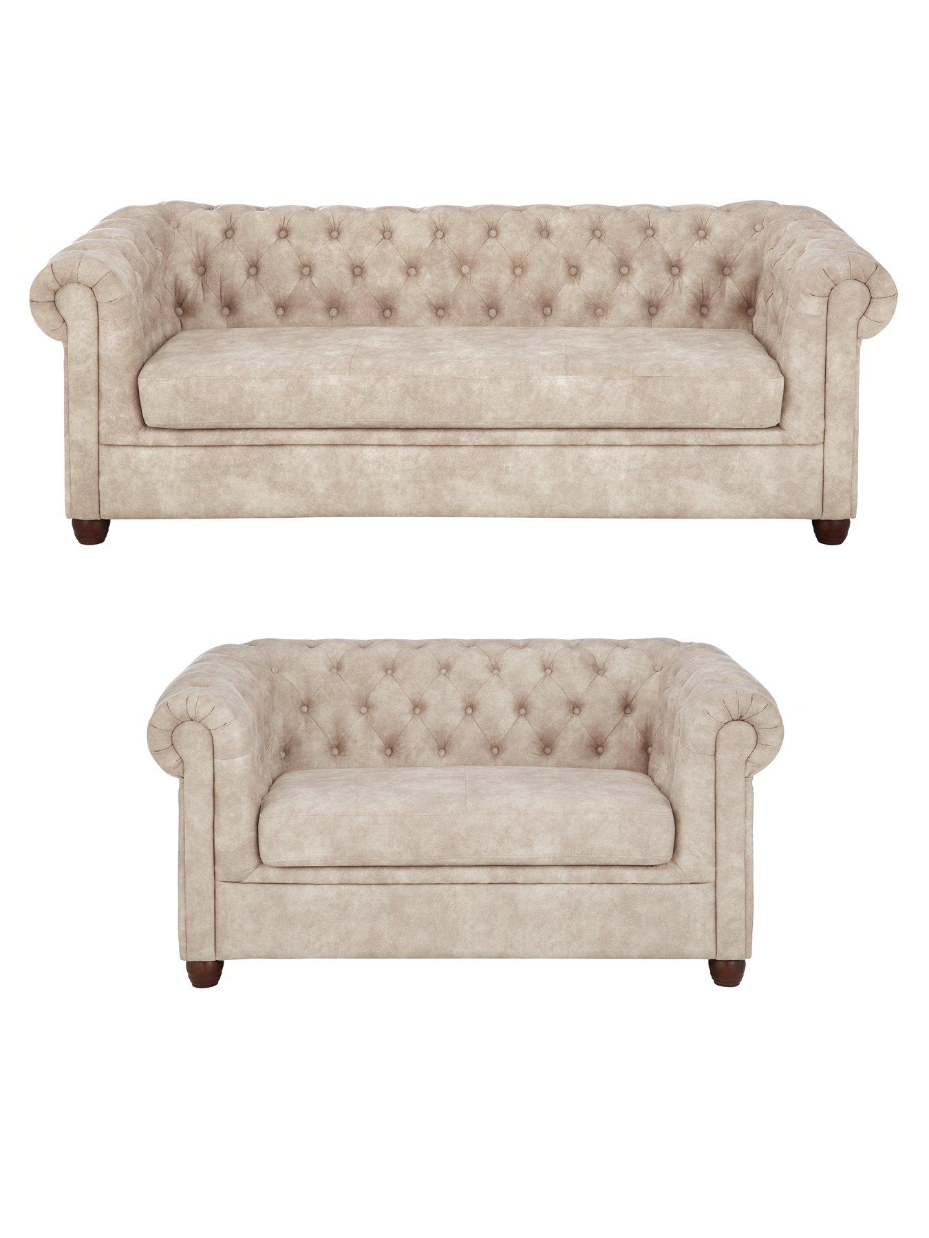 very-home-chester-chesterfield-leather-look-3-seater-2-seater-sofa-set-pebble-buy-and-savenbsp--fsc-certifiedfront