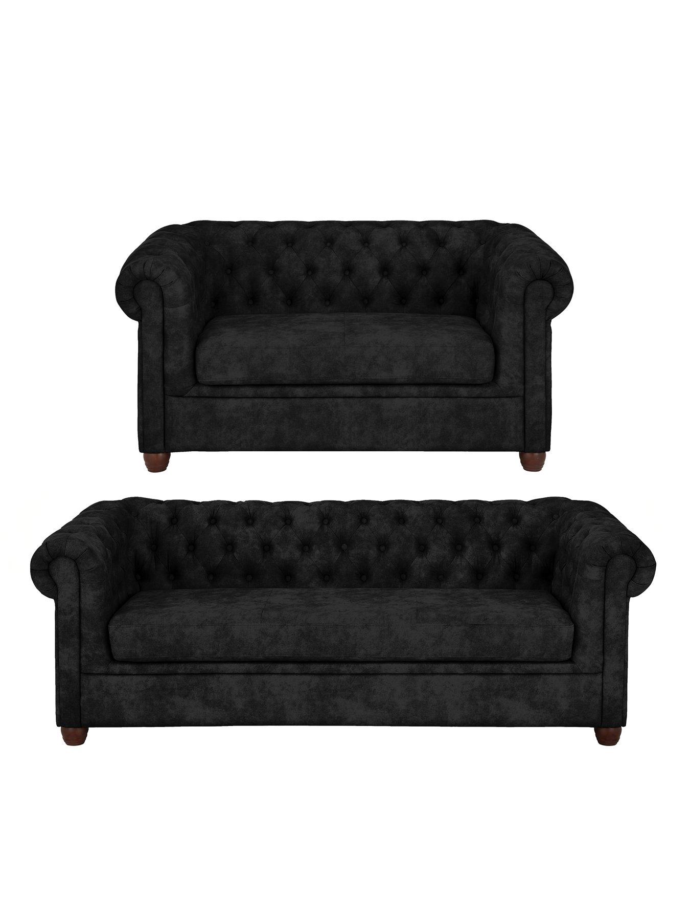 very-home-chester-chesterfieldnbspleather-looknbsp3-seater-2-seater-sofa-set-blacknbspbuy-and-savenbsp--fsc-certified