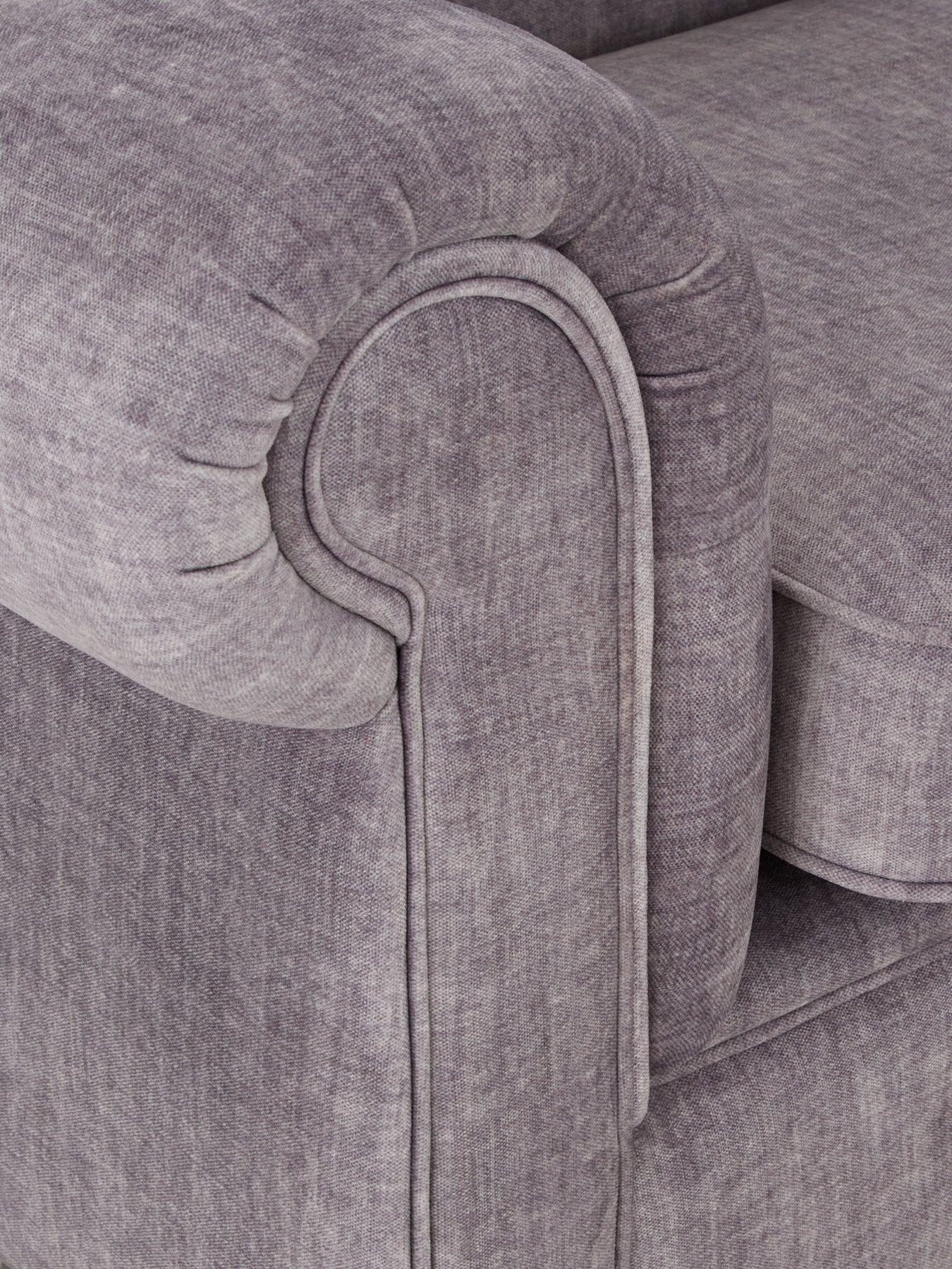 Image 4 of 7 of The Very Collection Laura Chesterfield&nbsp;Fabric 3 + 2&nbsp;Sofa Set - Grey&nbsp;(Buy and SAVE!)&nbsp;- FSC Certified