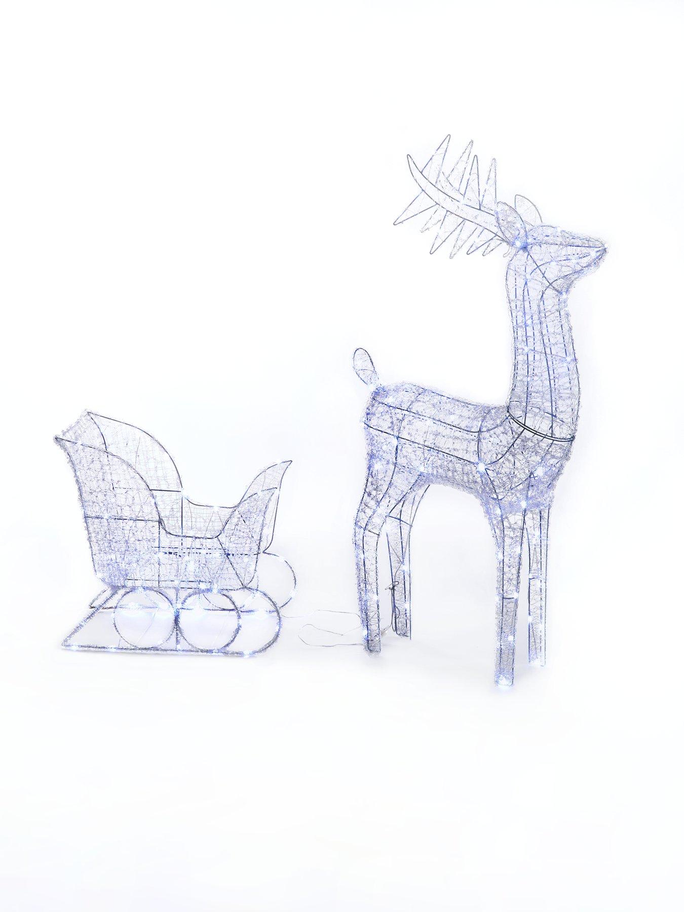 very-home-largenbspacrylic-reindeer-and-sleigh-light-up-outdoor-christmas-decorationstillFront