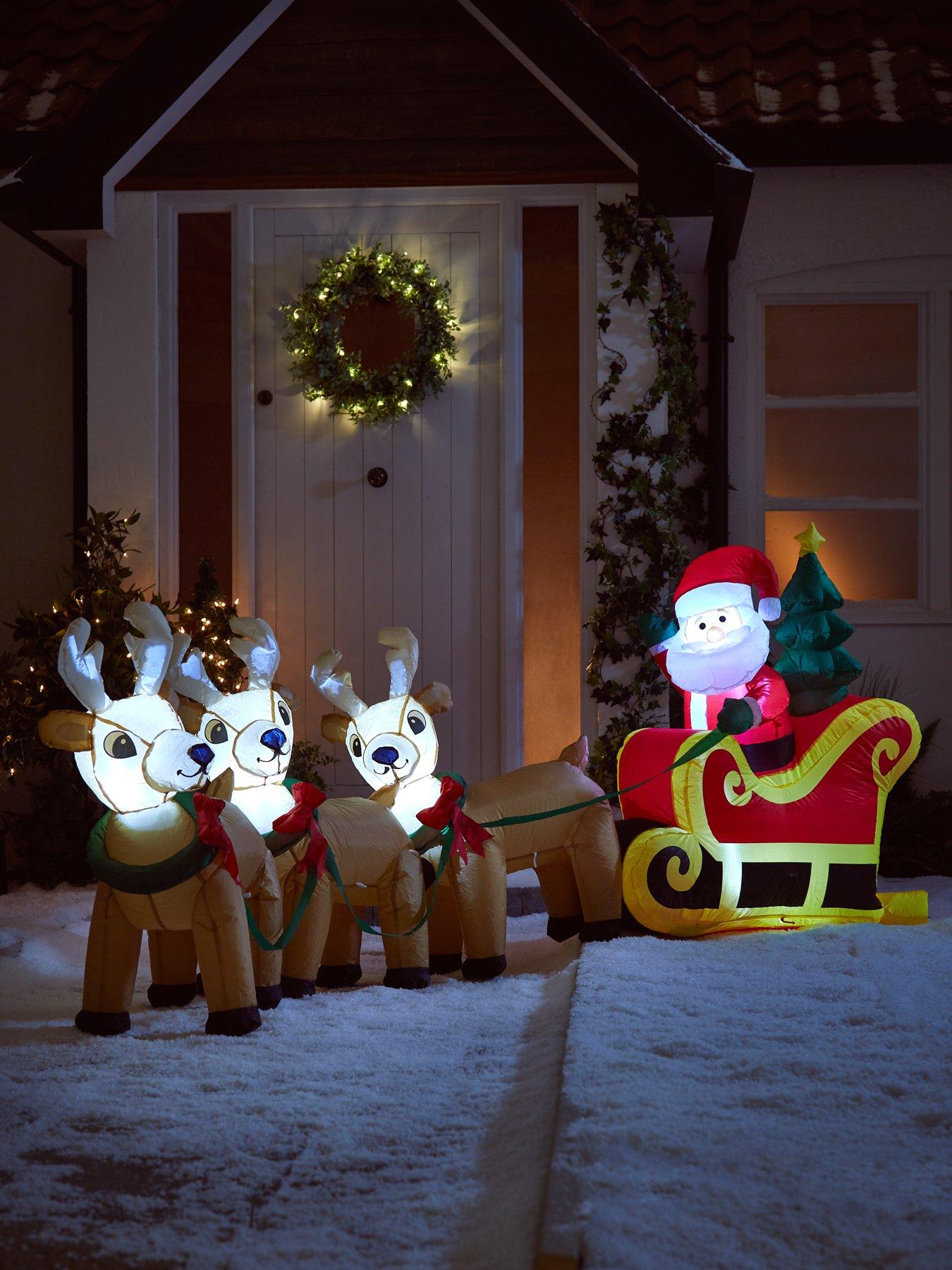 litnbspsantanbspsleigh-inflatable-outdoor-christmas-decorationfront