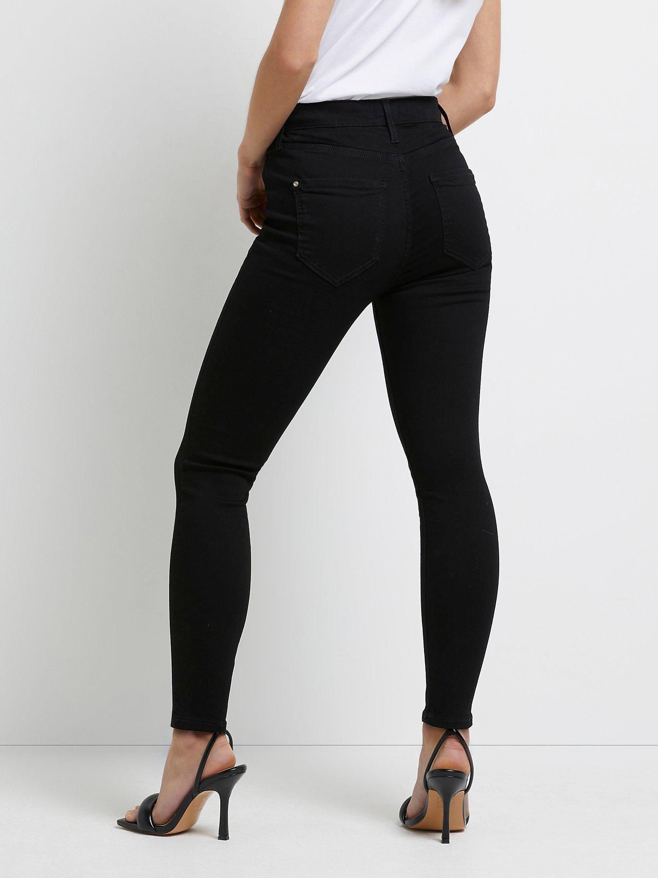 Black coated high waist best sale super skinny hallie jeans