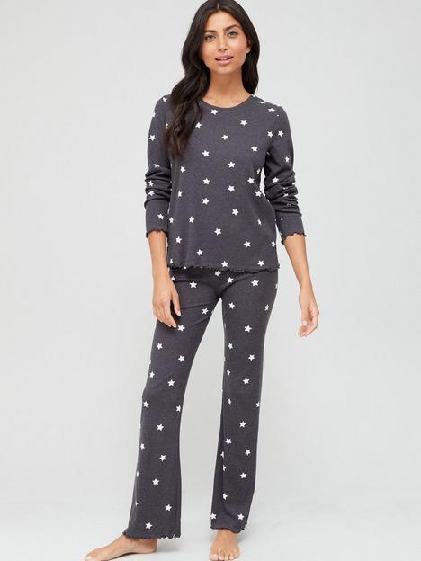 v-by-very-flare-leg-star-pyjama-set-greystar-print