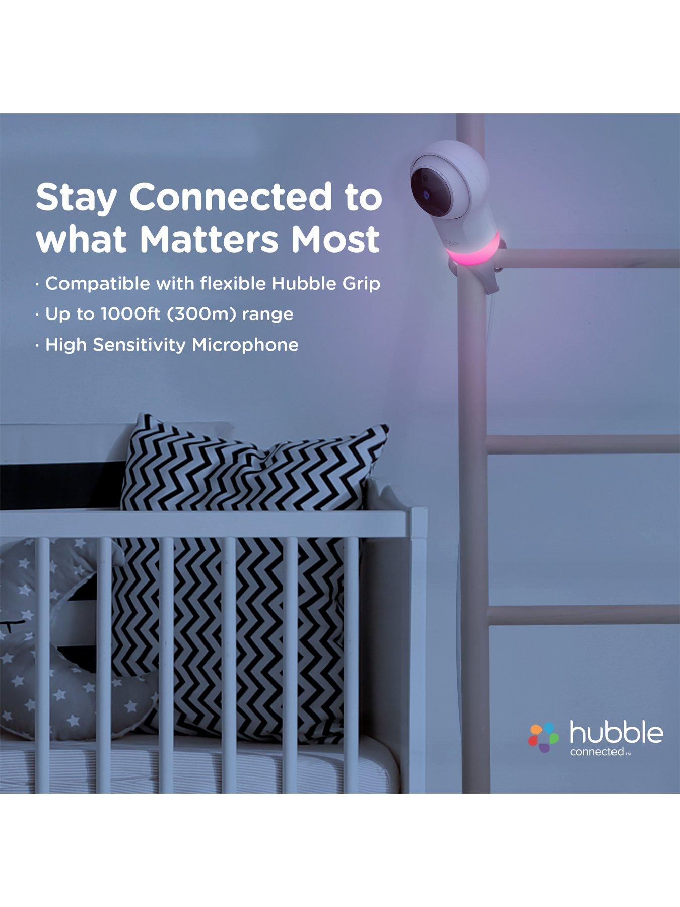 Image 3 of 6 of Hubble Nursery Pal Glow+ 5'' Connected HD Baby Monitor with Pan, Tilt &amp; Zoom Camera with Night Light