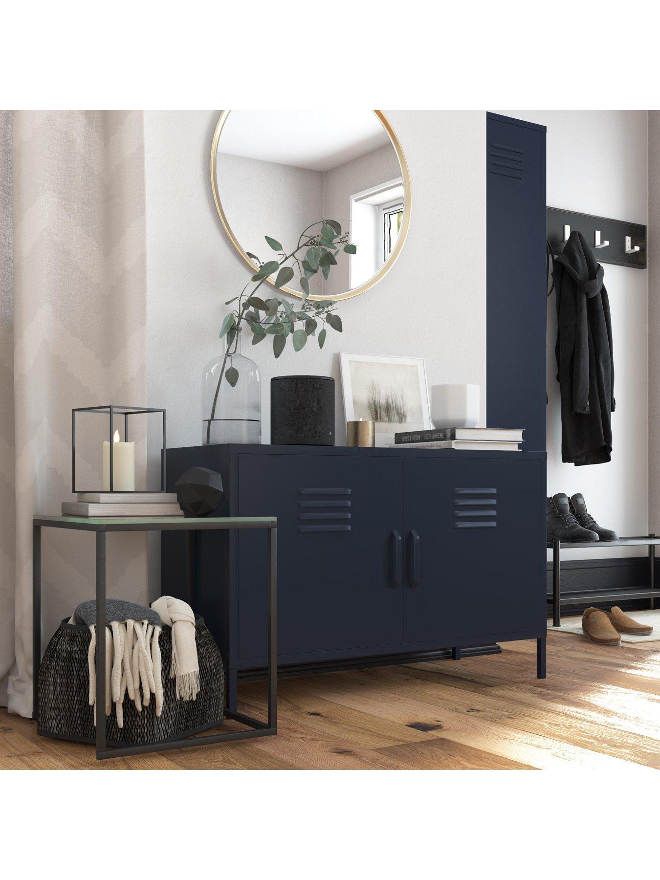 Image 5 of 6 of Dorel Home Bradford 2 Door Metal Accent Cabinet