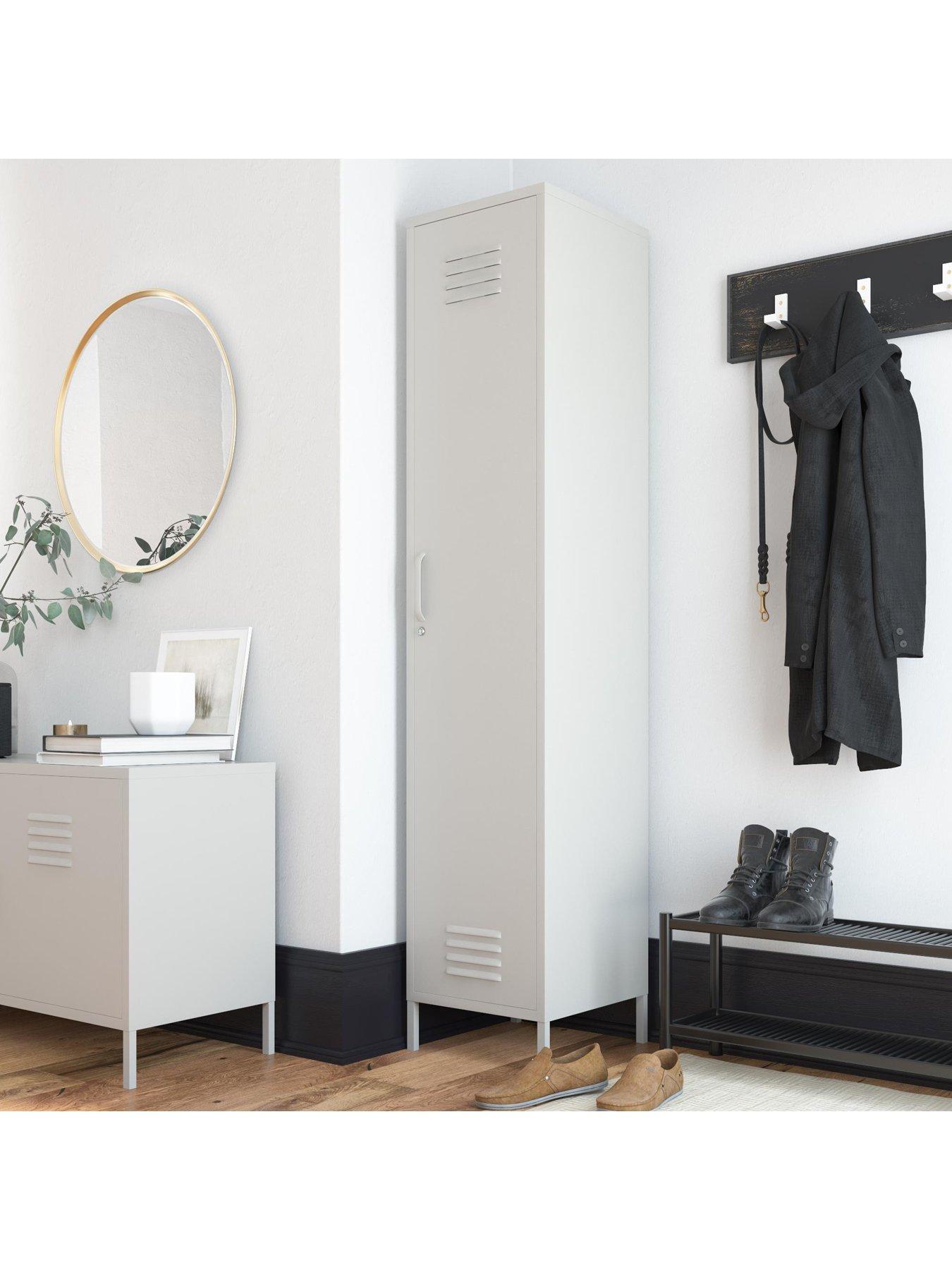 Image 1 of 6 of Dorel Home Bradford Single Metal Storage Cabinet