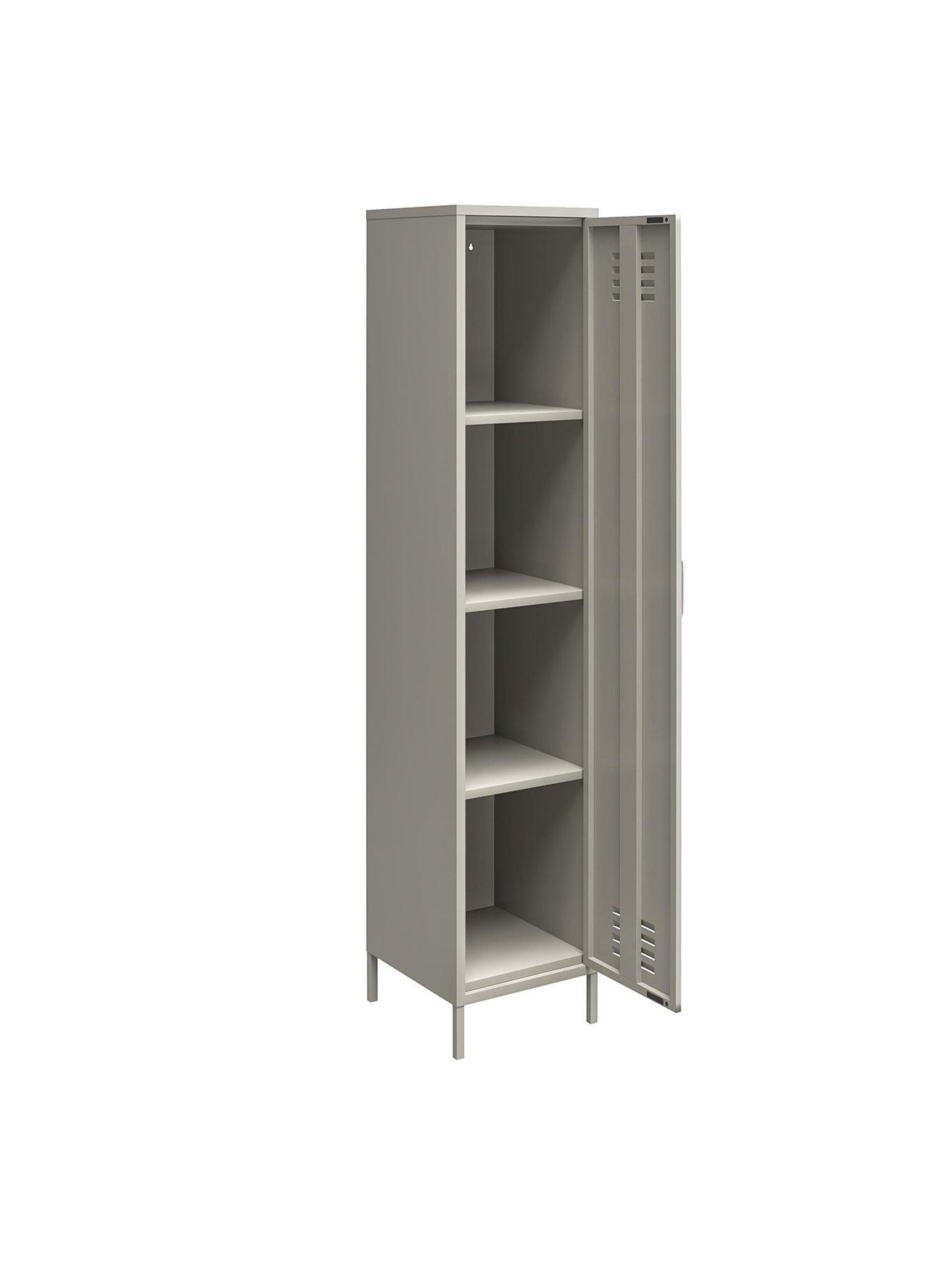 Image 3 of 6 of Dorel Home Bradford Single Metal Storage Cabinet