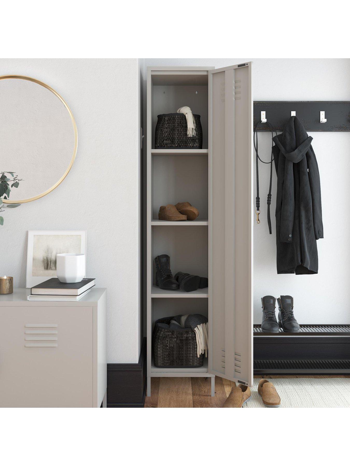 Image 6 of 6 of Dorel Home Bradford Single Metal Storage Cabinet