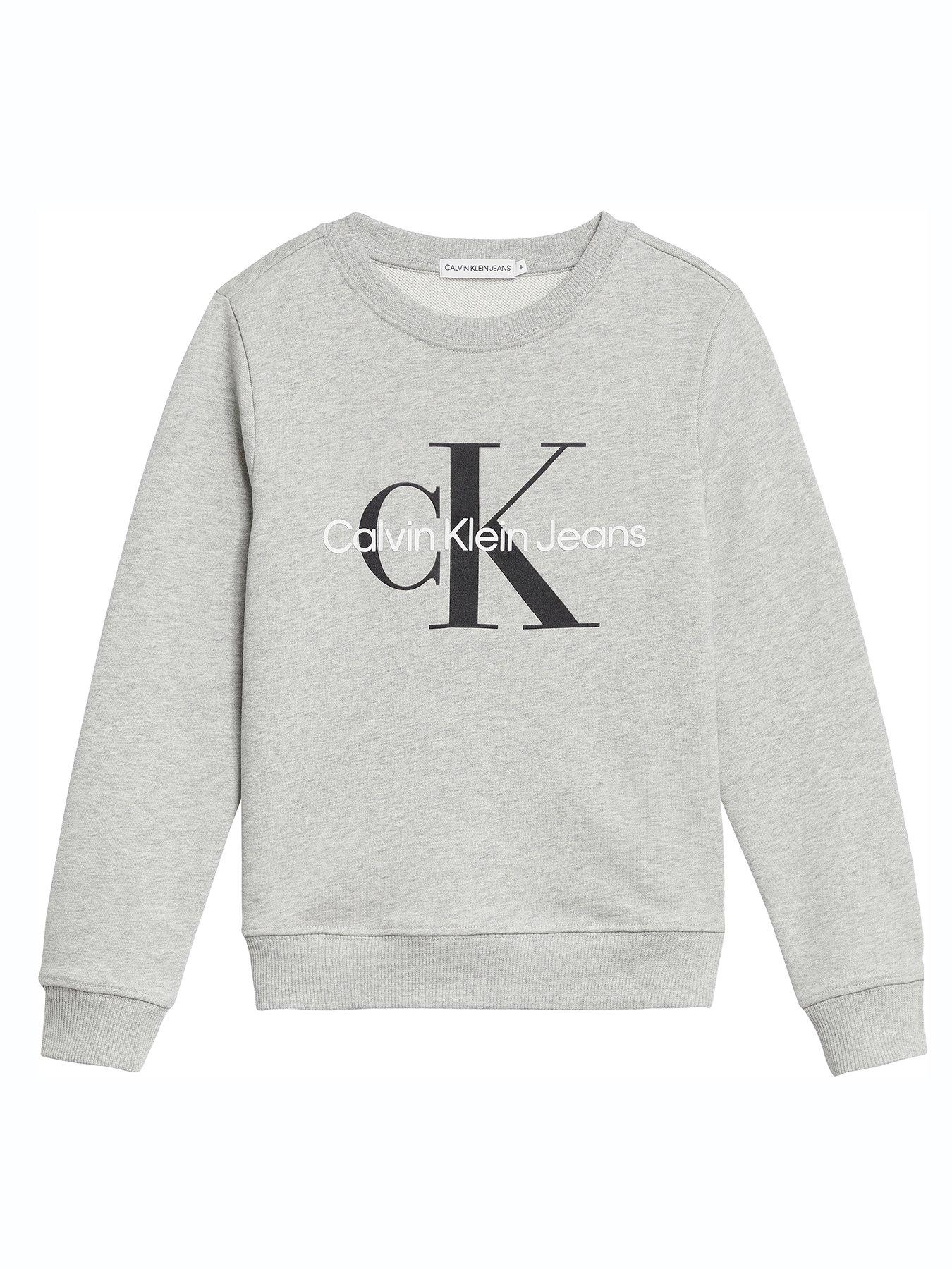 Calvin Klein Jeans Women's Taping Through Monogram Sweat / Sweatshirt -  Bright White