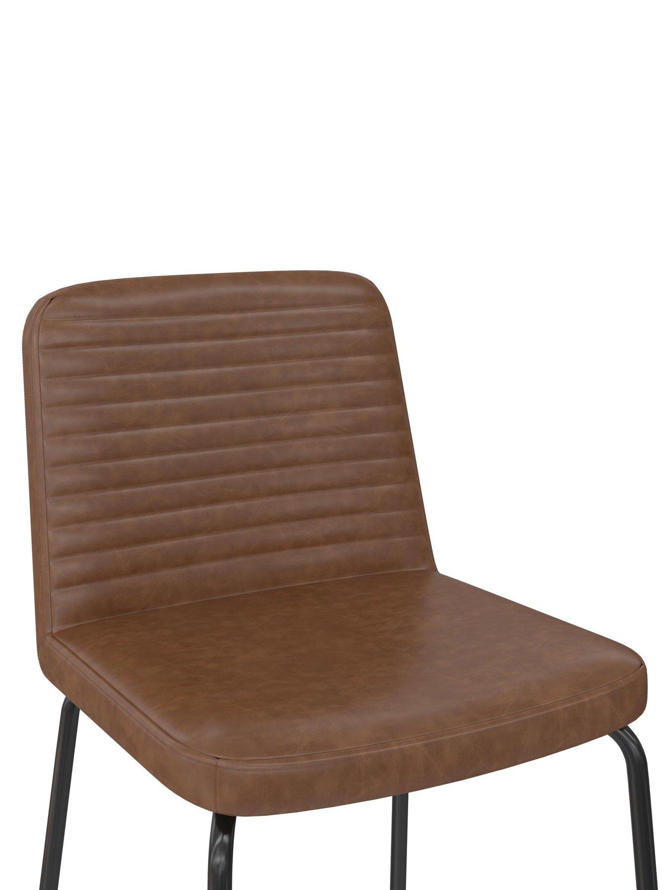 Image 6 of 6 of Dorel Home Corey Counter Stool Camel Faux Leather