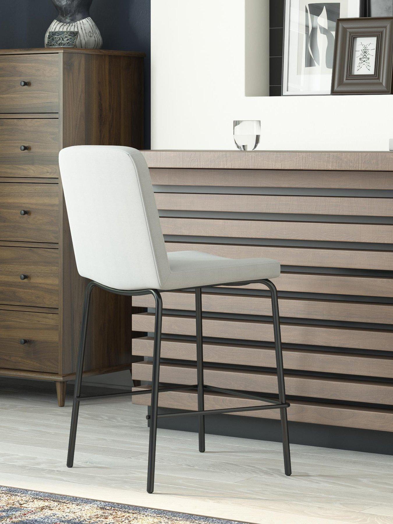 Image 1 of 6 of Dorel Home Corey Counter Stool Grey Linen