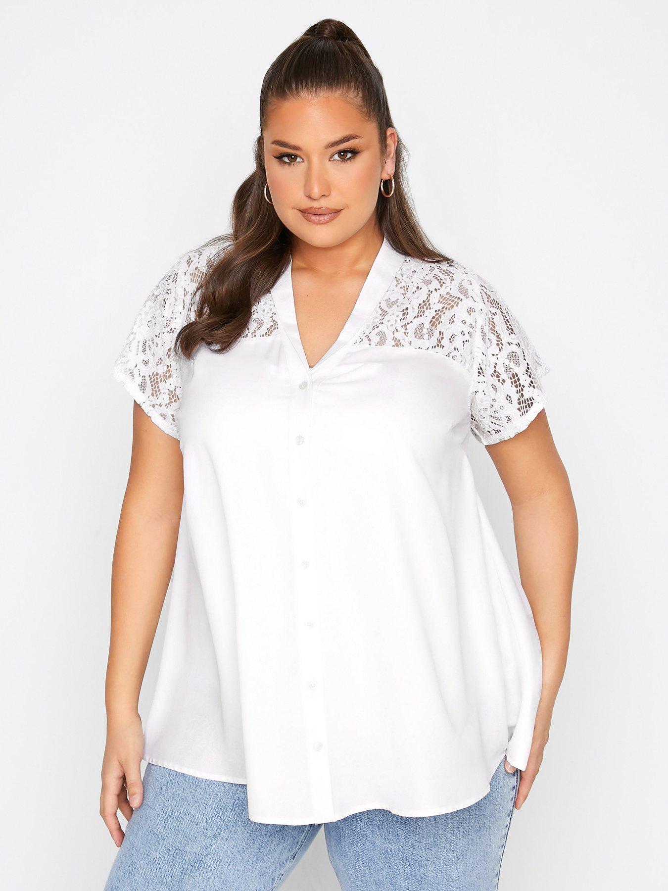 yours-yours-clothing-lace-insert-t-shirt-blouse-white