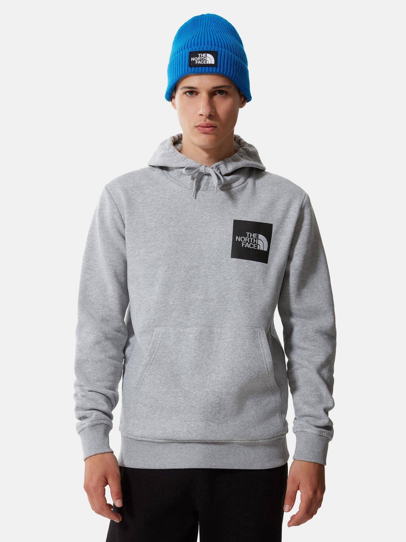 mens grey north face sweatshirt