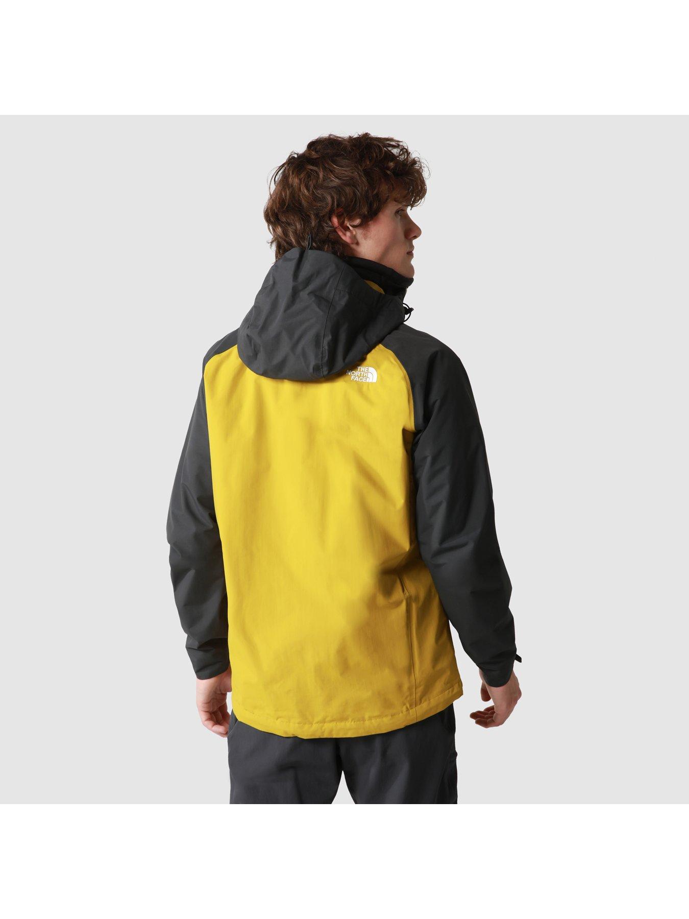 North face stratos store jacket yellow