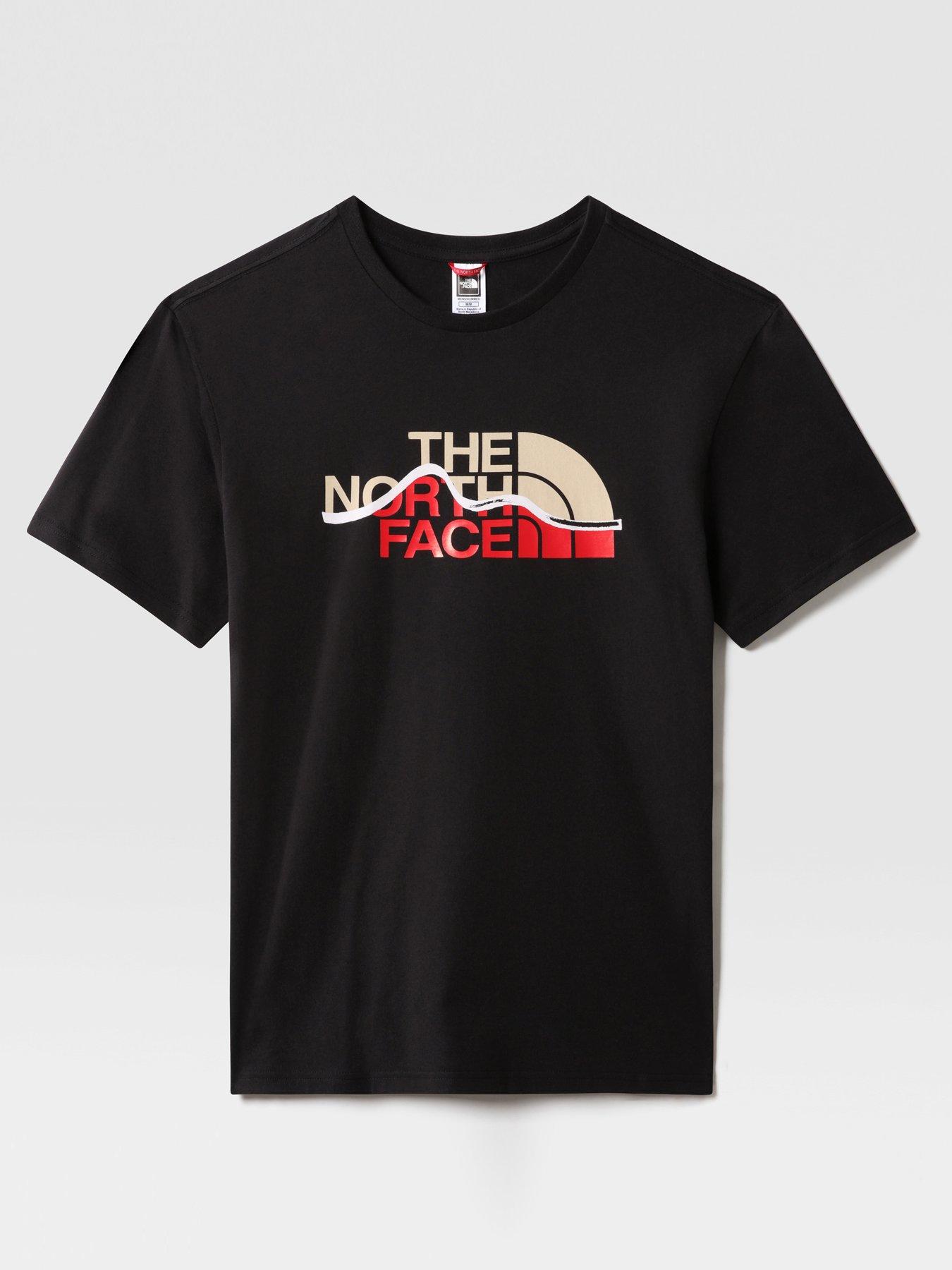 North face mountain line t shirt sale