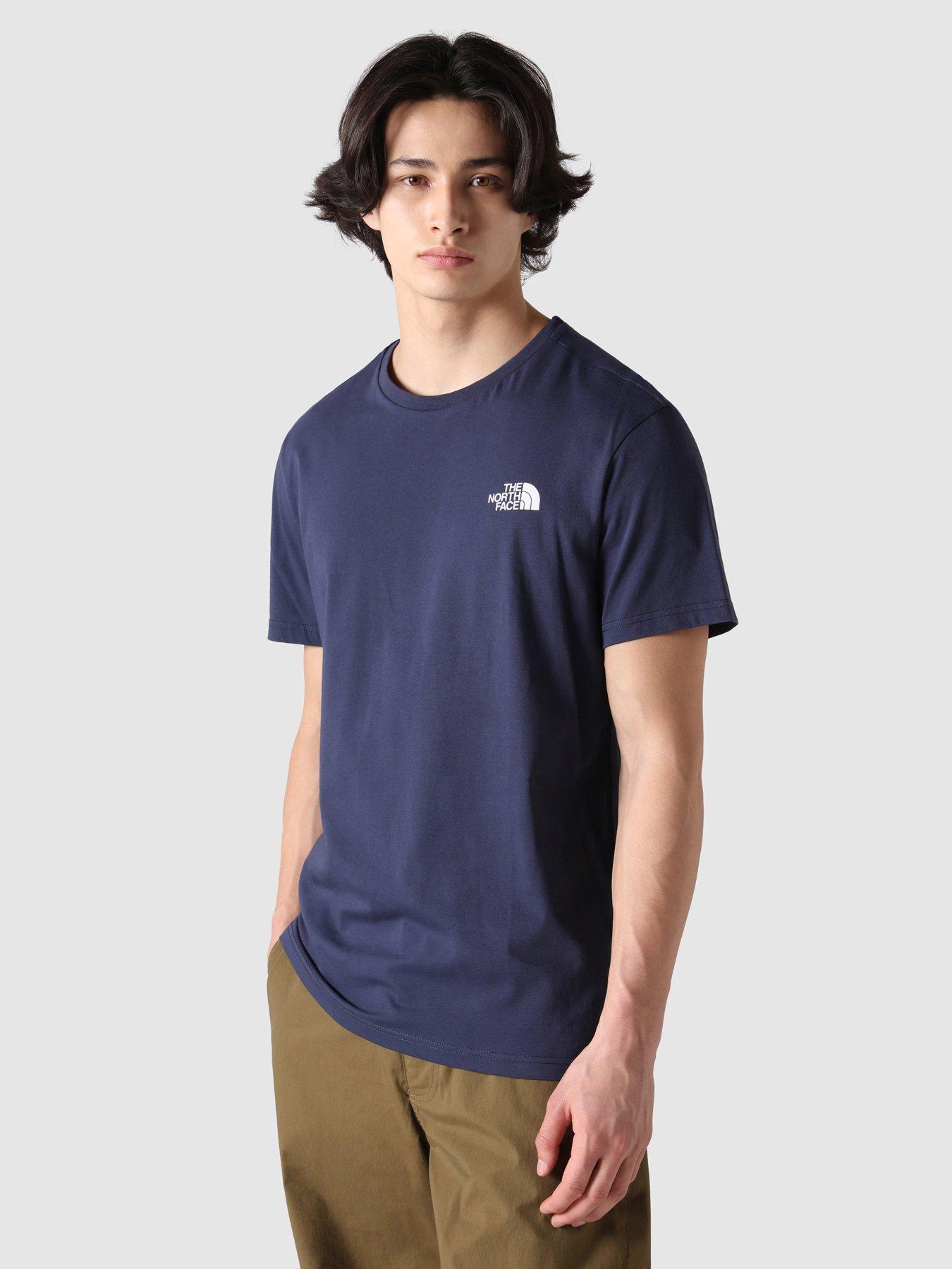 Navy north face store t shirt