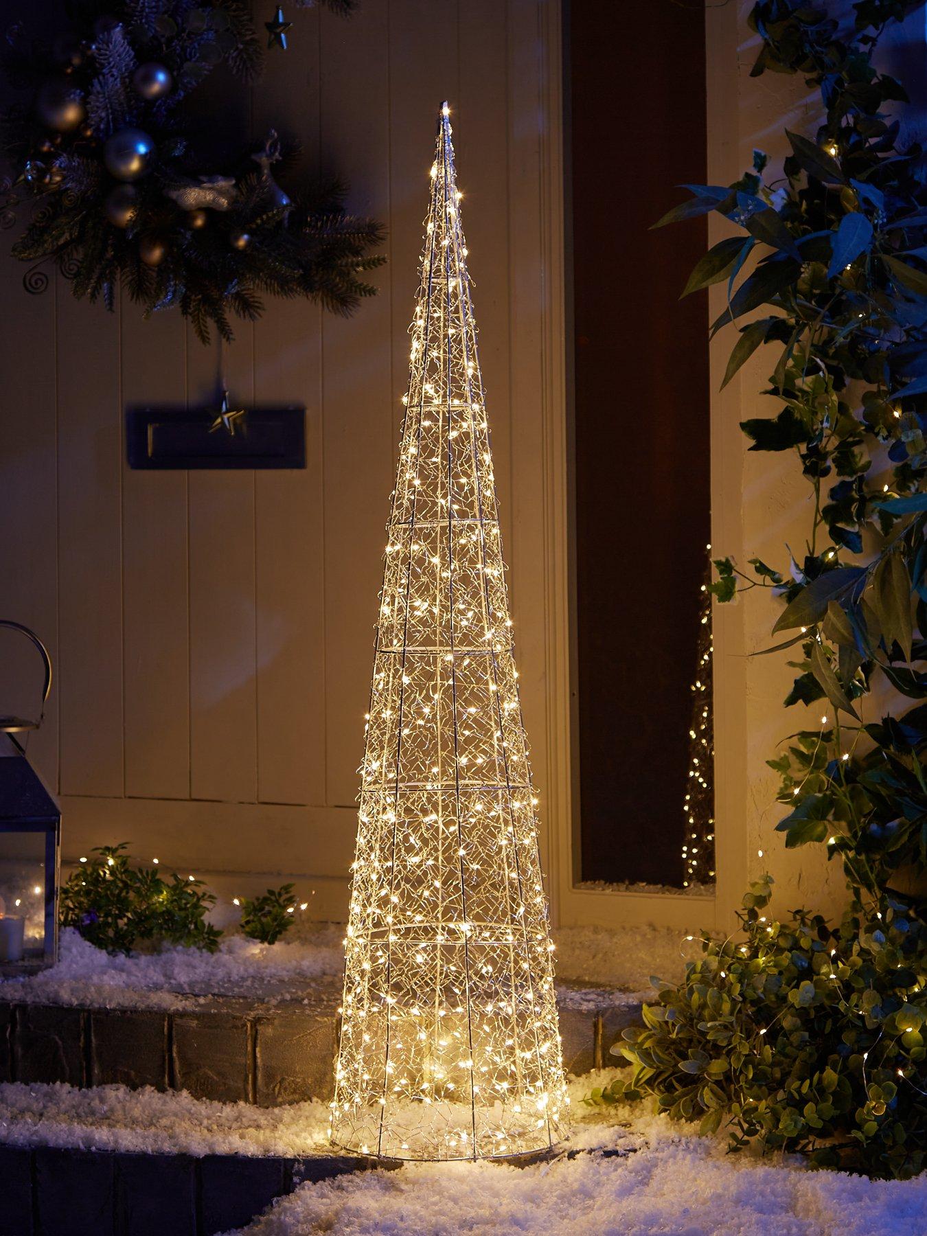 Giant Christmas tree with LED warm, for outdoor use, height 370 cm |  DecoWoerner