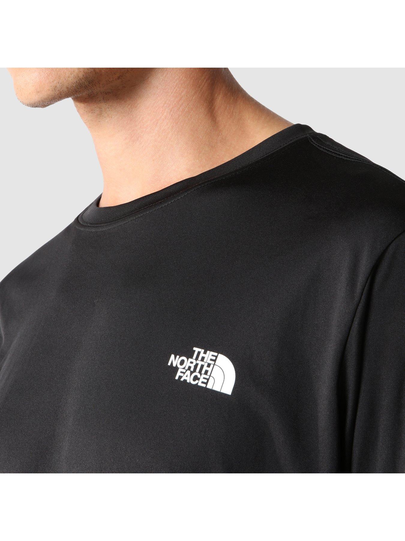 North face long sleeve black t clearance shirt