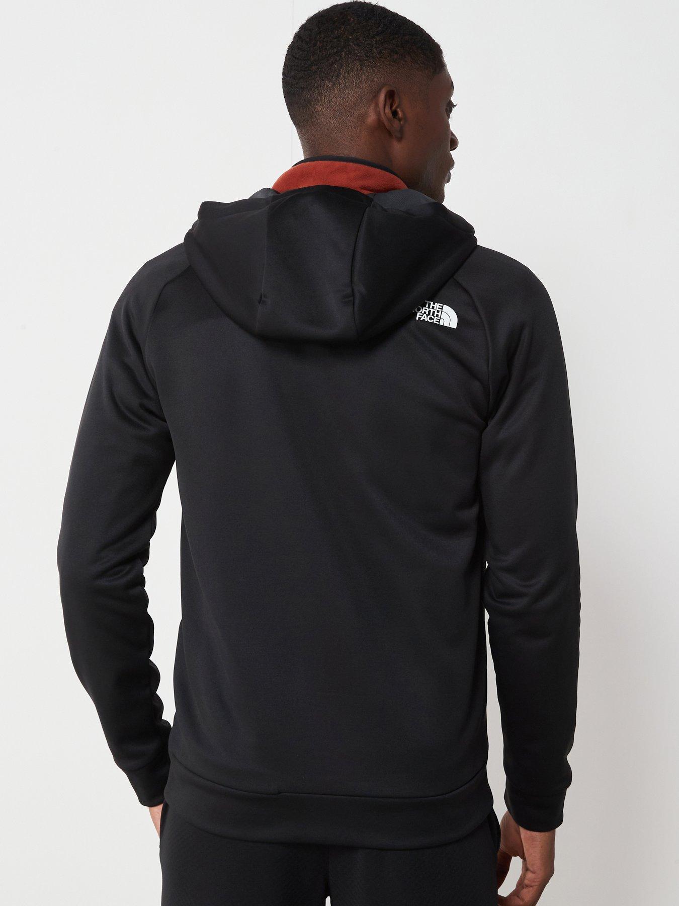 the-north-face-mens-reaxion-fleece-full-zip-hoodie-blackstillFront