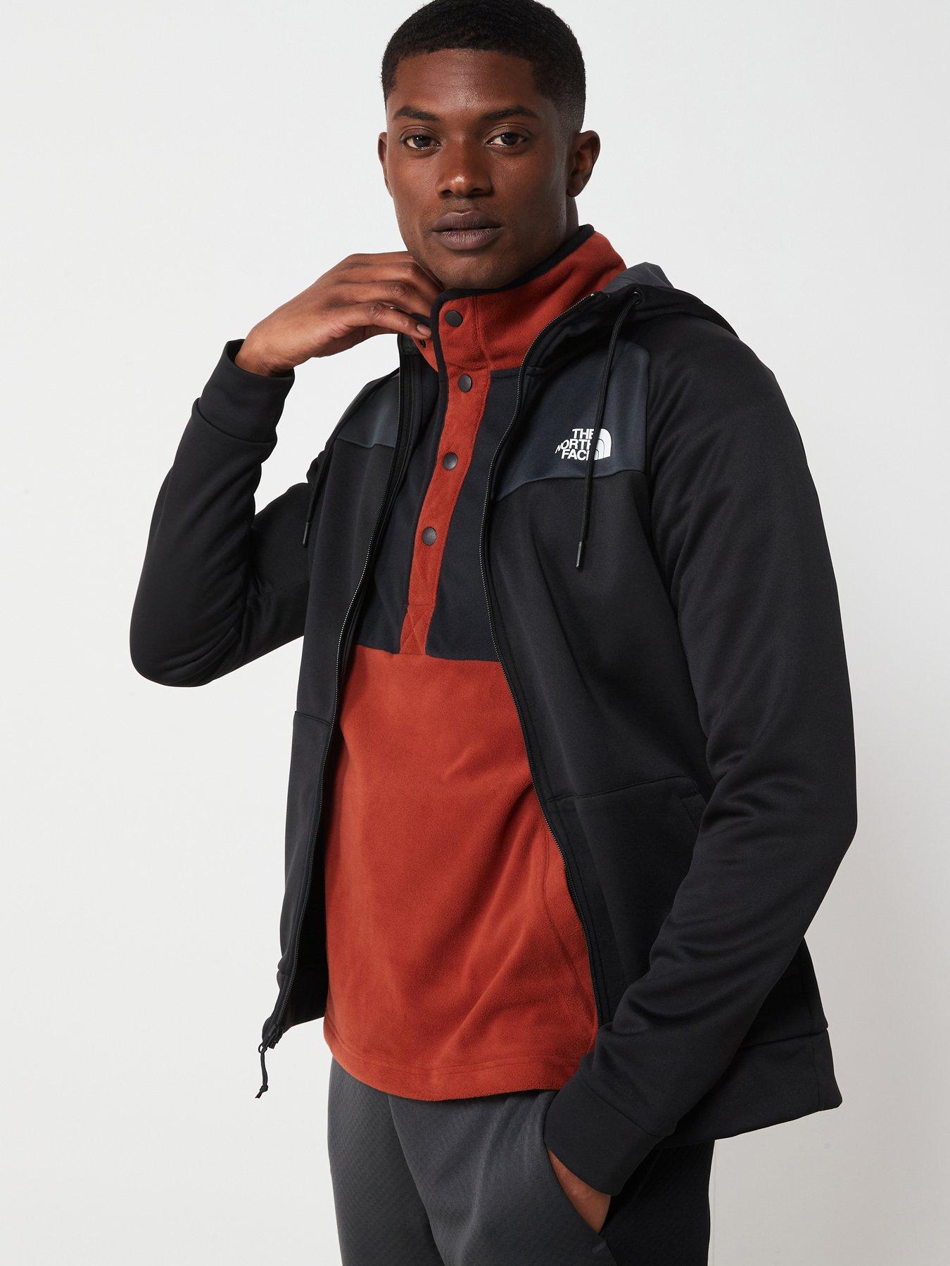 the-north-face-mens-reaxion-fleece-full-zip-hoodie-blackoutfit